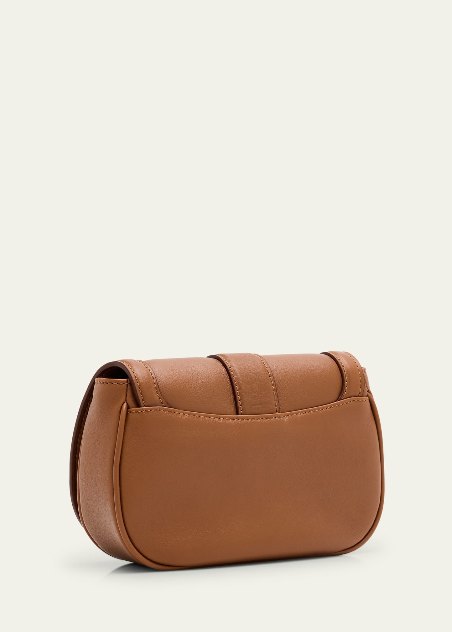 Mini T Bar Leather Saddle Crossbody Bag - 3