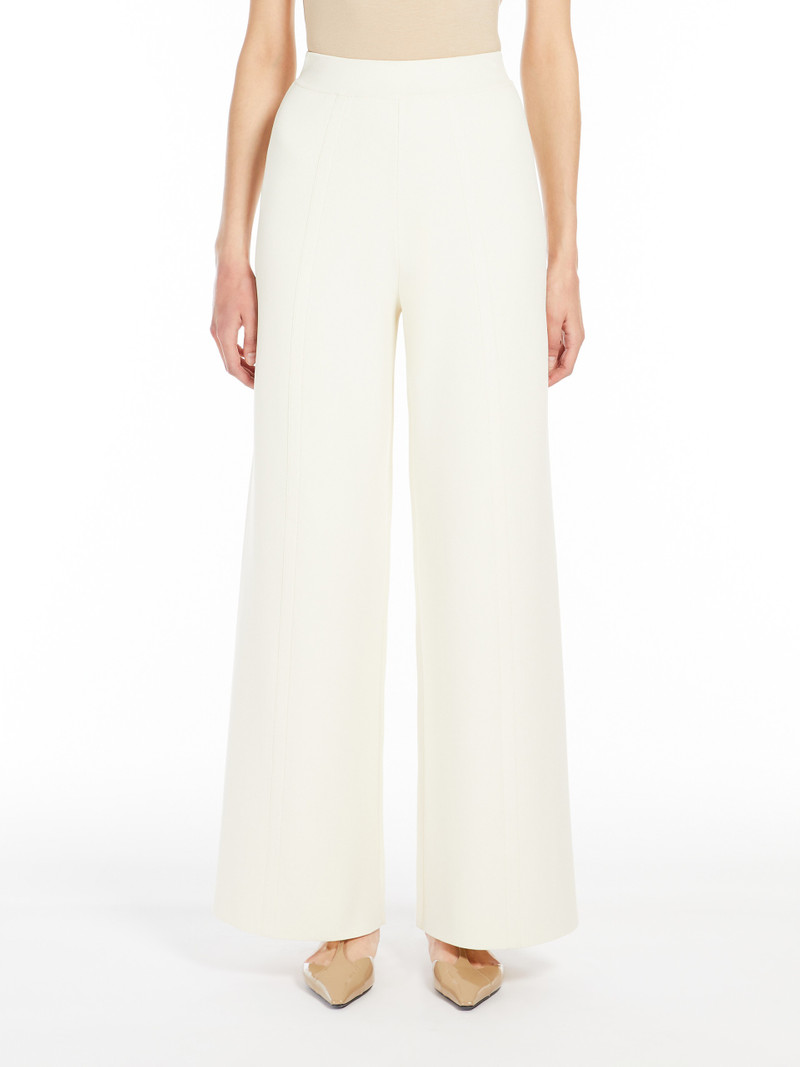 ASSIRO Wide-leg viscose knit trousers 3
