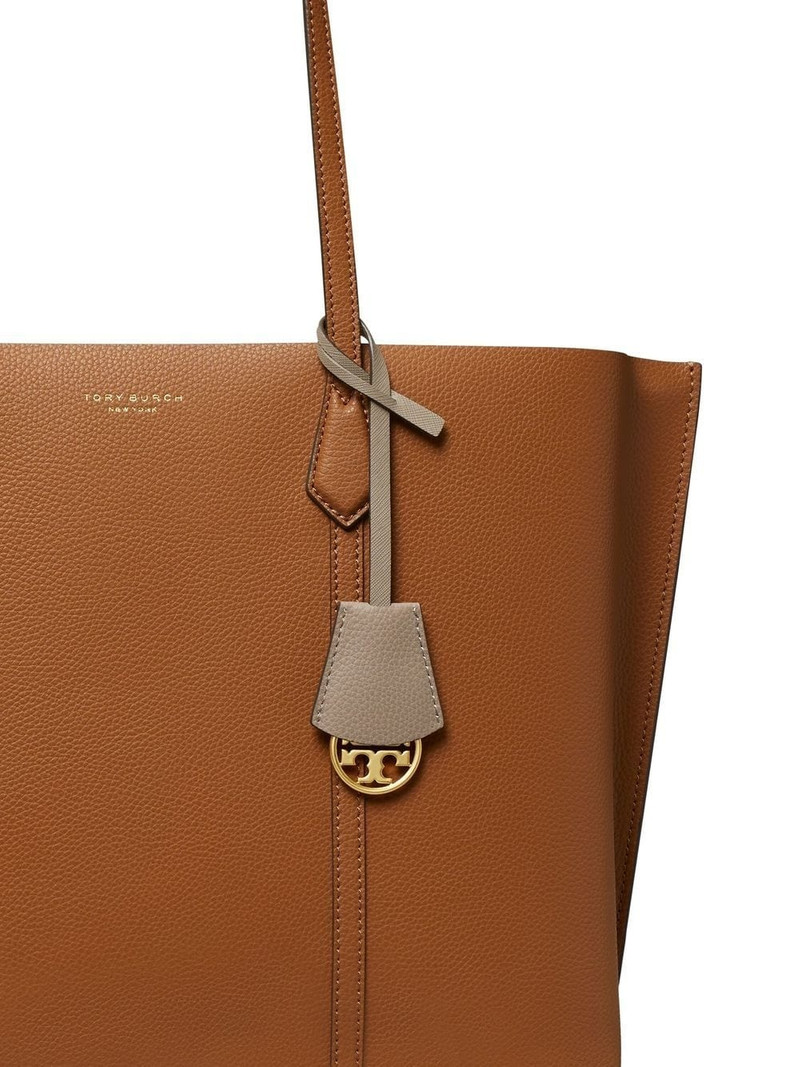 leather logo-print tote bag 4