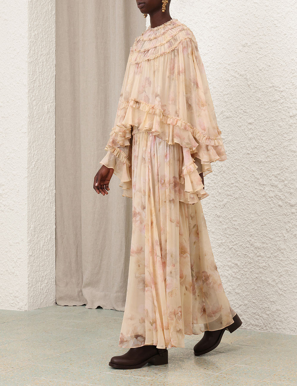 HYPNOTIC SHIRRED MAXI SKIRT - 3