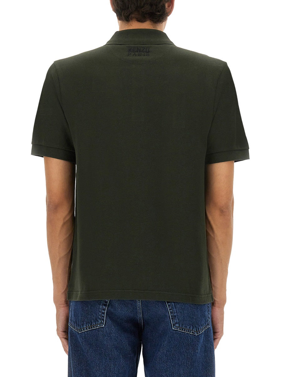 Kenzo Men Polo Shirt With Happy Tiger Embroidery - 2