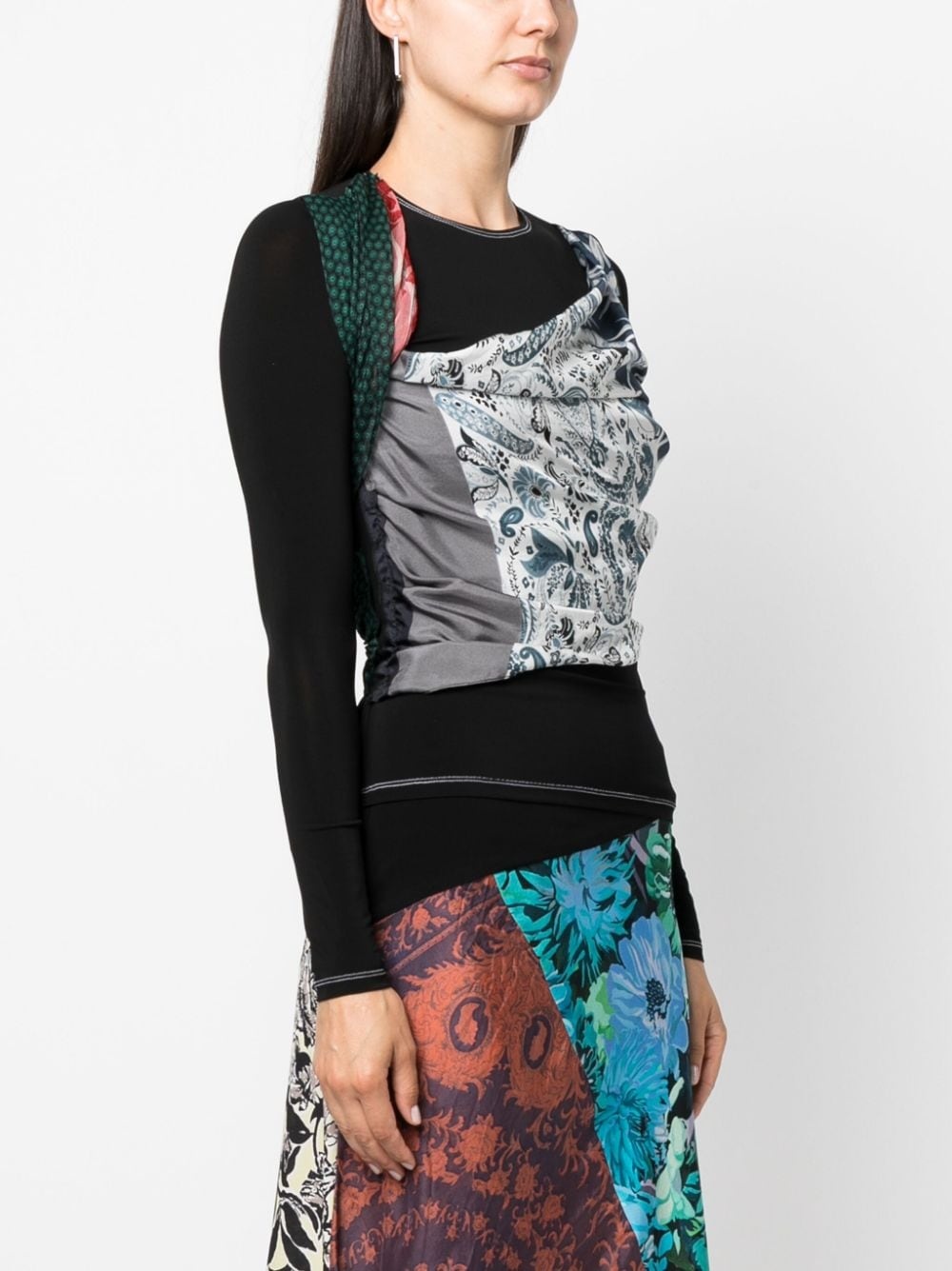 layered long-sleeve T-shirt - 3