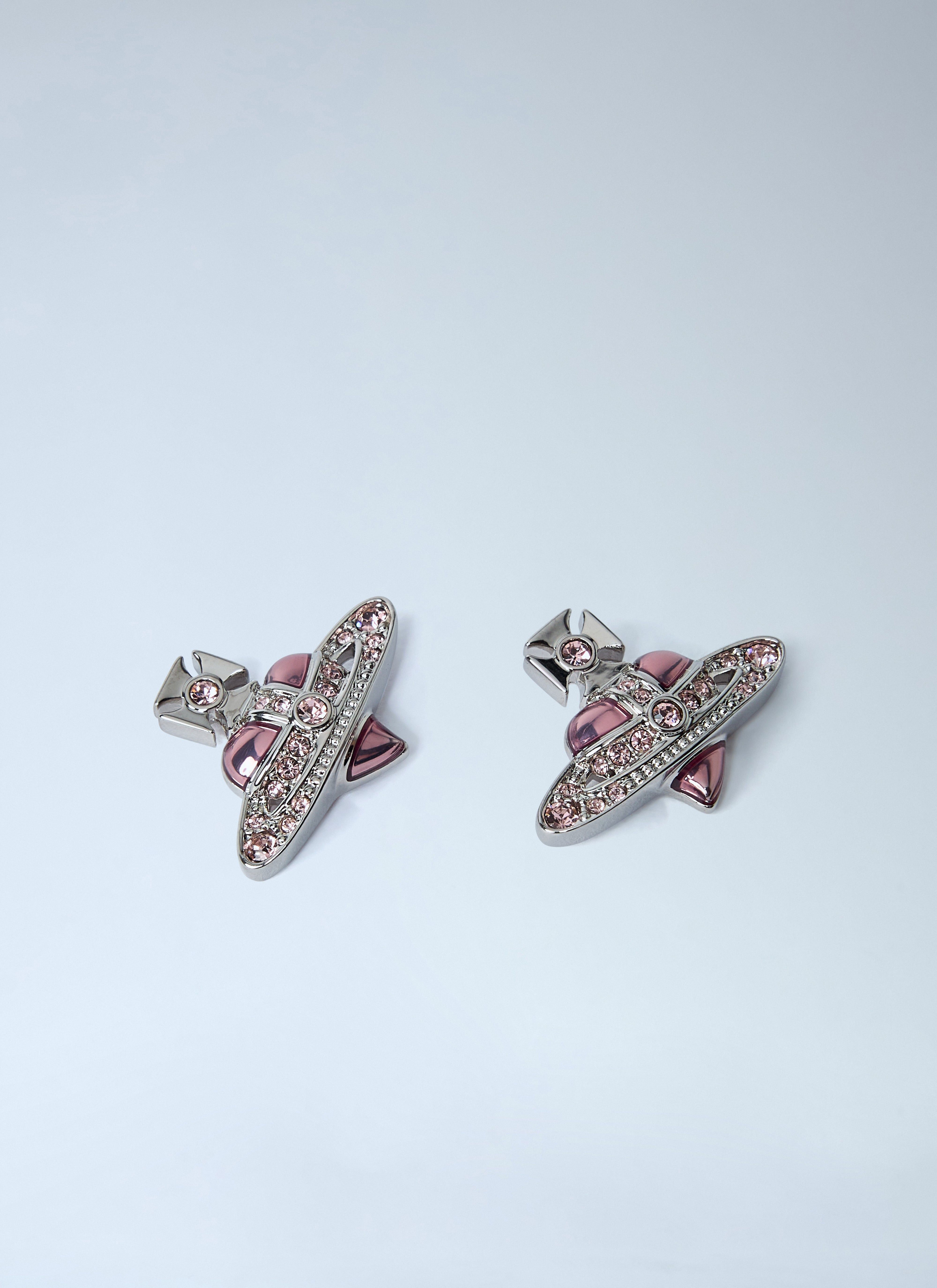 Vivienne Westwood Women New Diamante Heart Earrings - 2