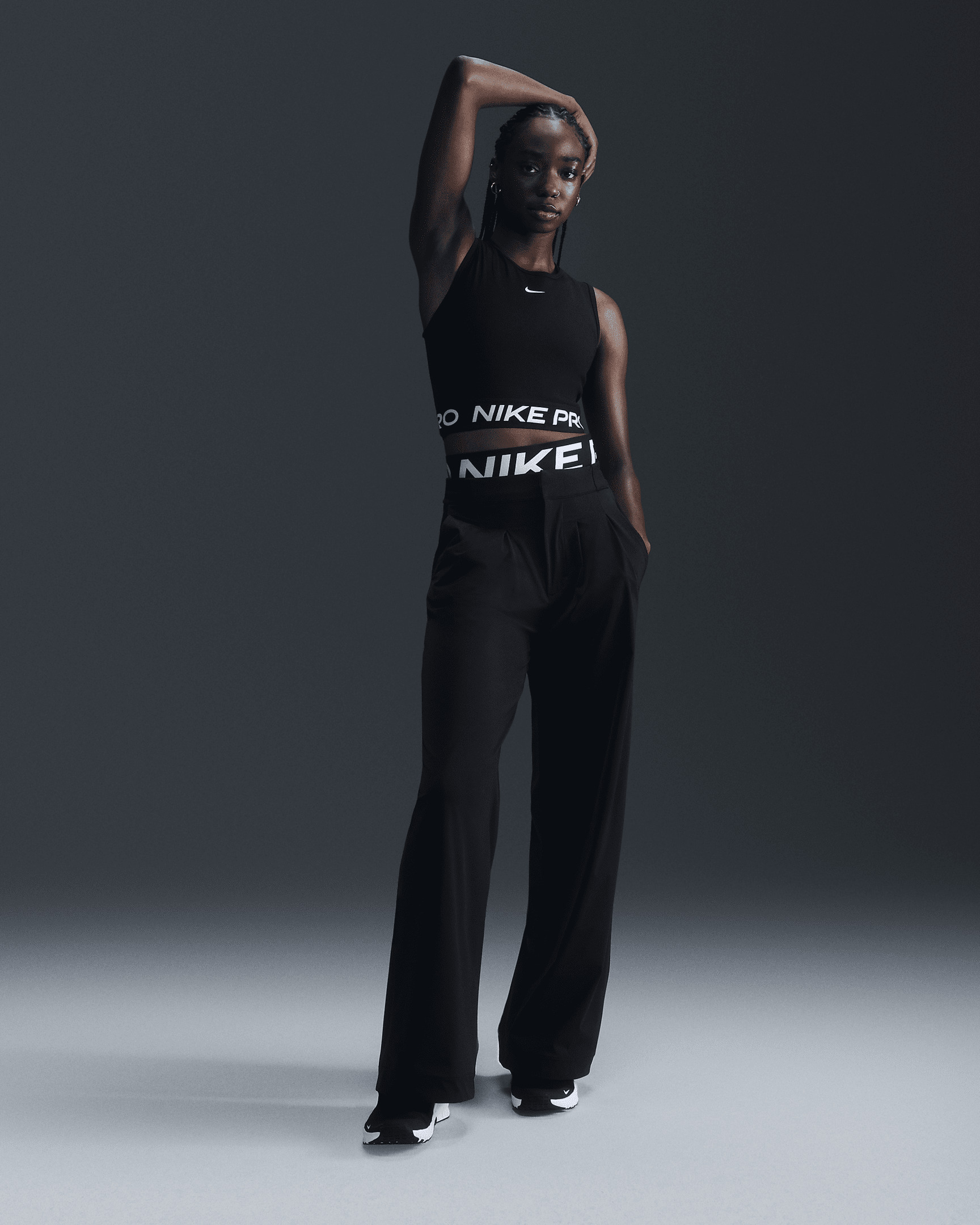 Nike Pro Women's Dri-FIT Cropped Tank Top - 4