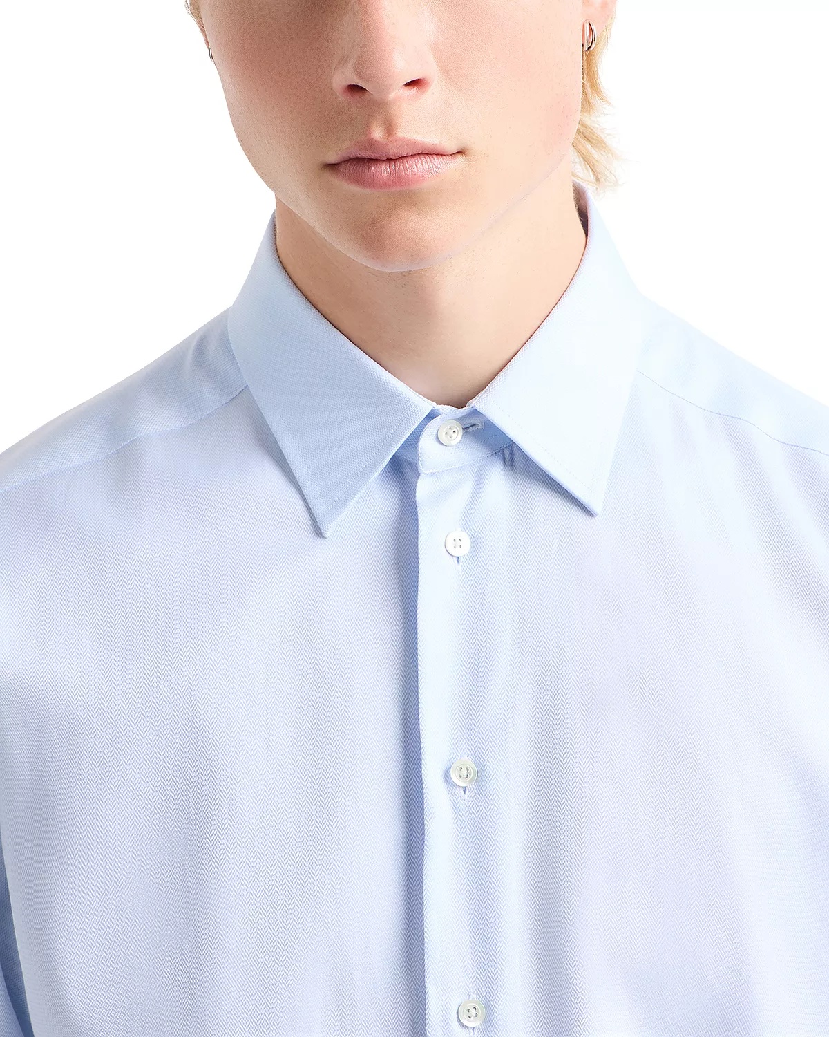 Micro Chevron Textured New York Fit Shirt - 4
