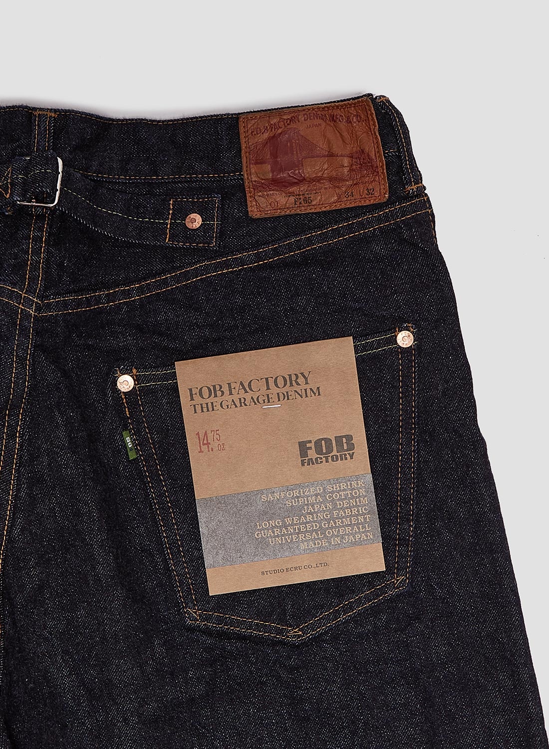 FOB Factory Selvedge Garage Denim 5P Indigo - 9