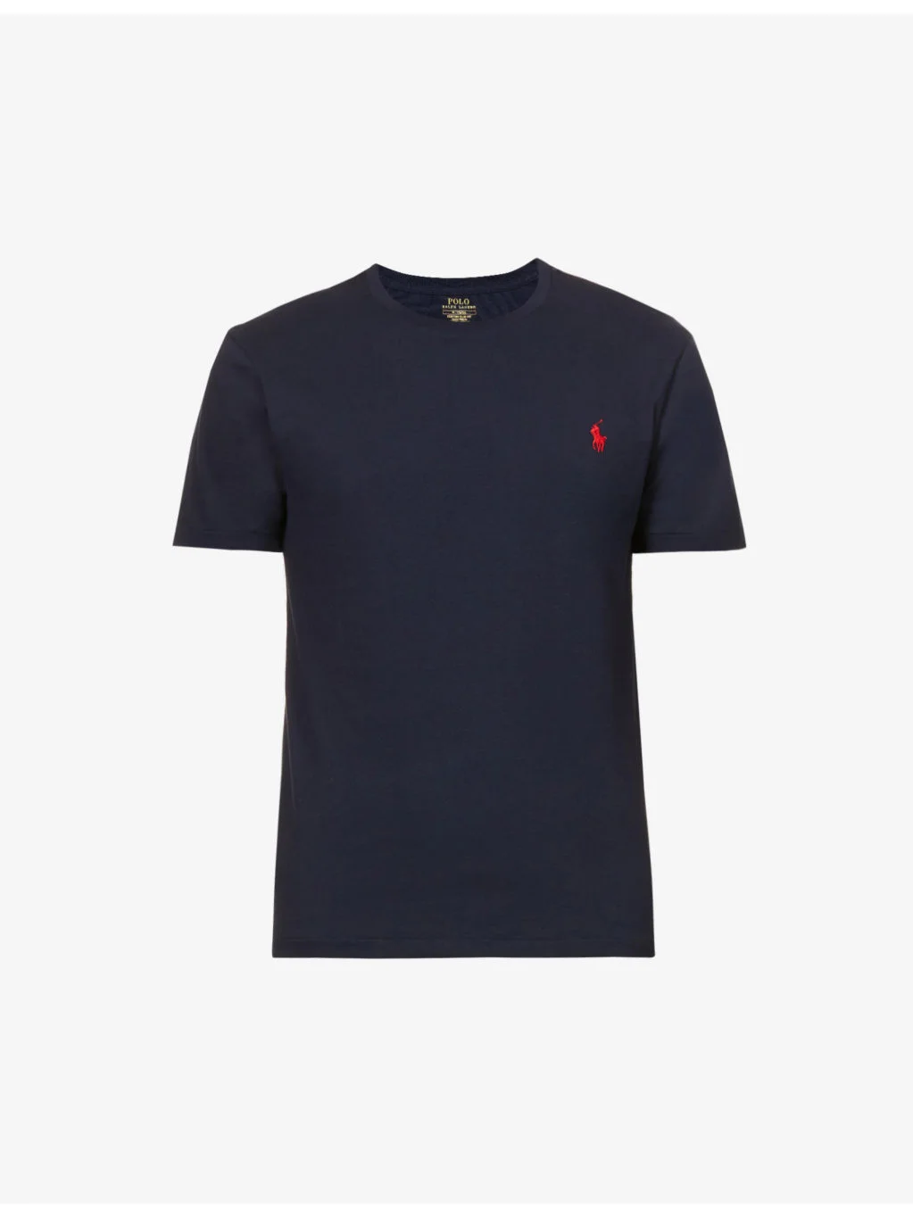 Short-sleeved crewneck cotton-jersey T-shirt - 1