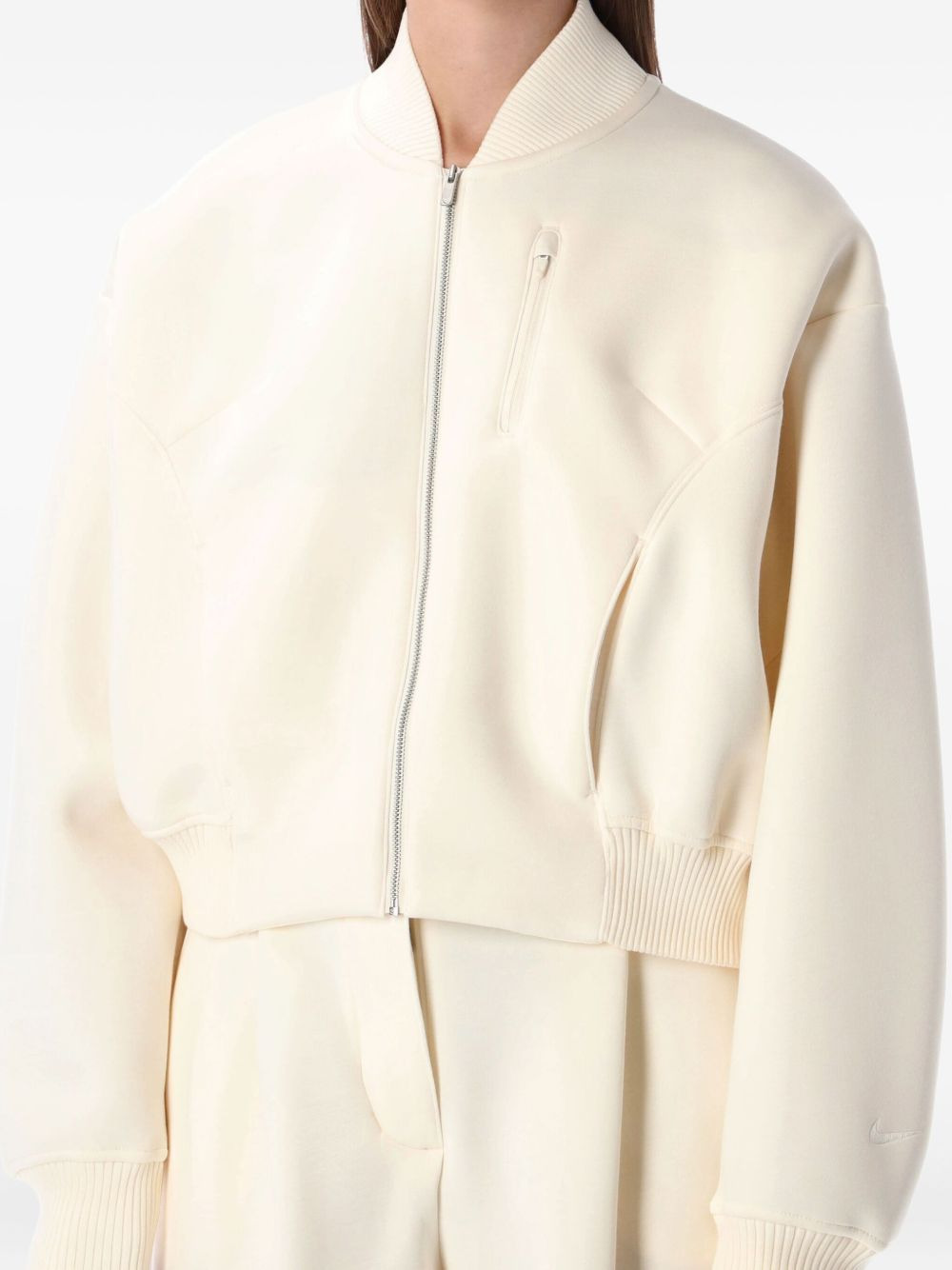 textured bomber jacket - 3