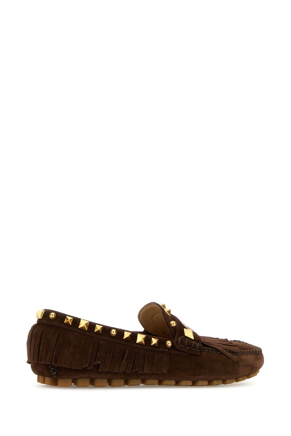 Brown split-leather Plaster Caster loafers - 3