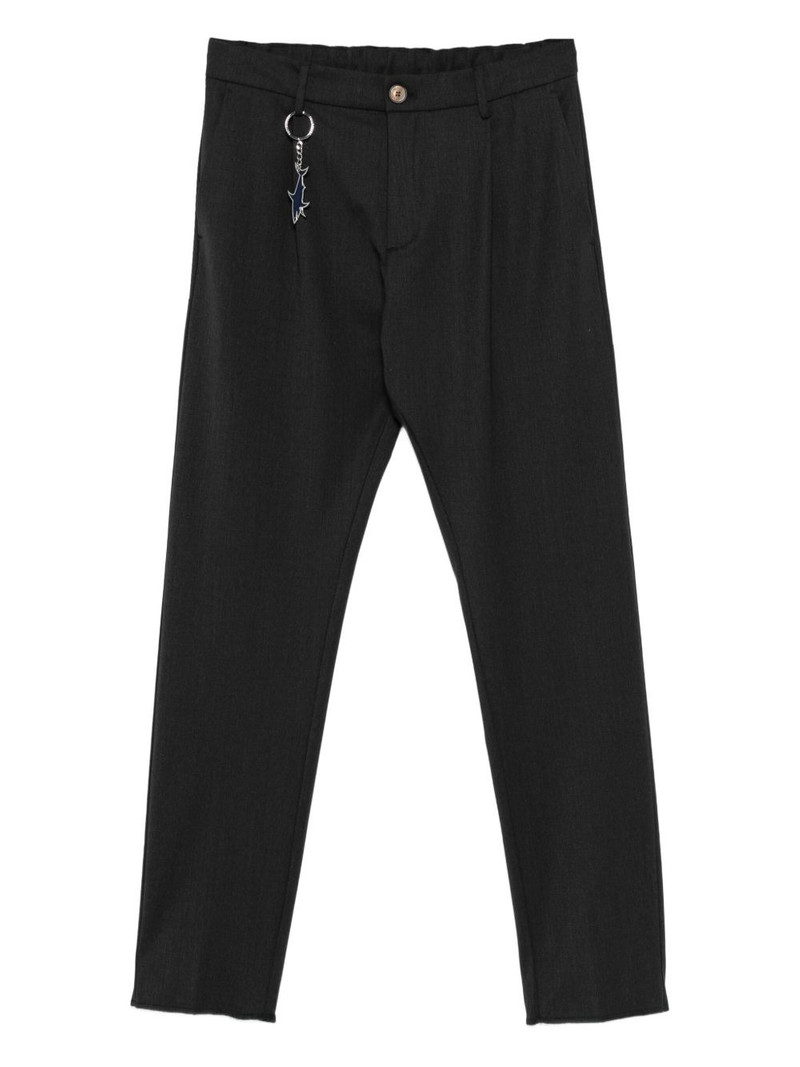 shark-keychain pleated trousers 1