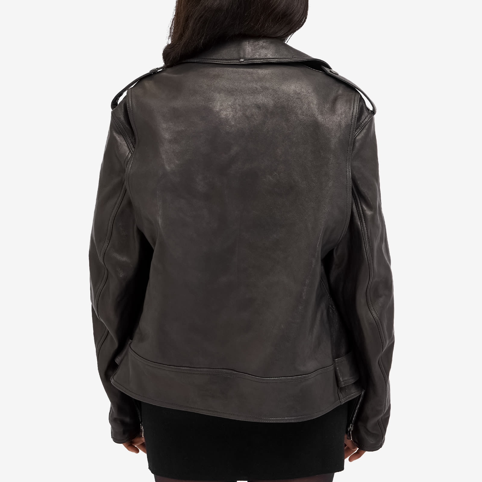 Sportmax Samanta Leather Biker Jacket - 3