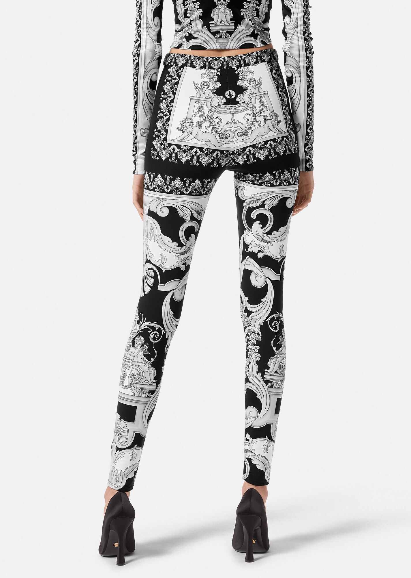 Silver Baroque Leggings - 4
