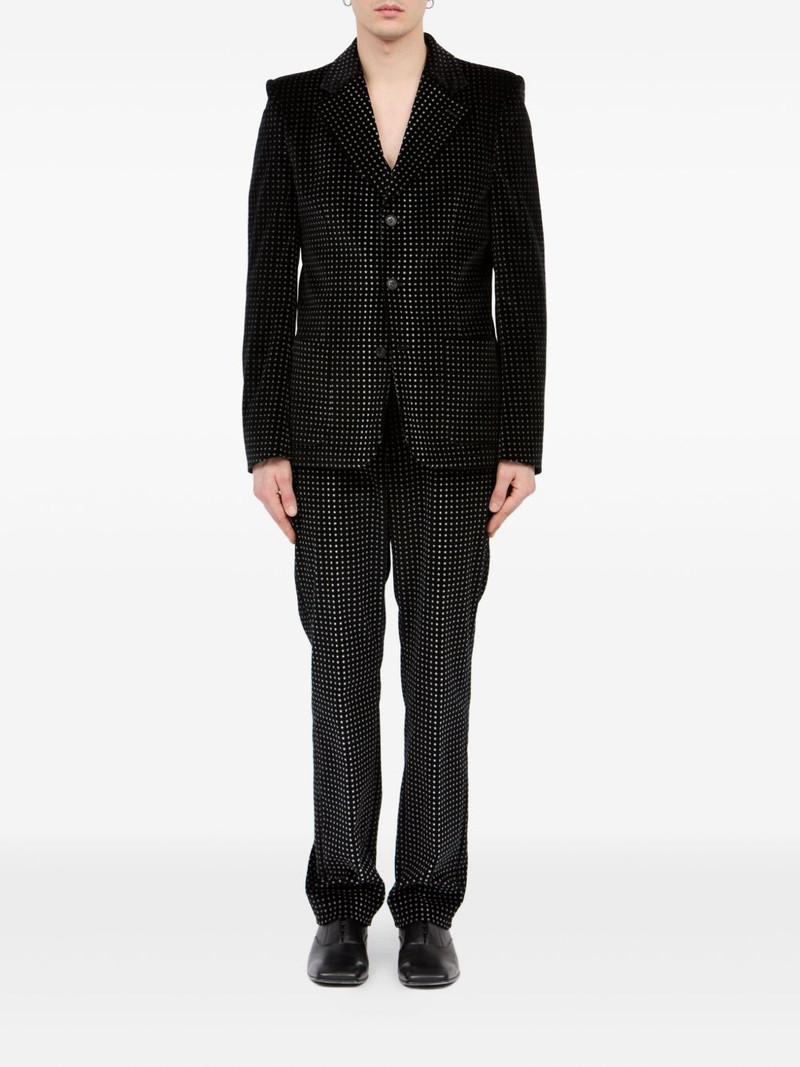 MM6 Maison Margiela star-print velvet blazer outlook