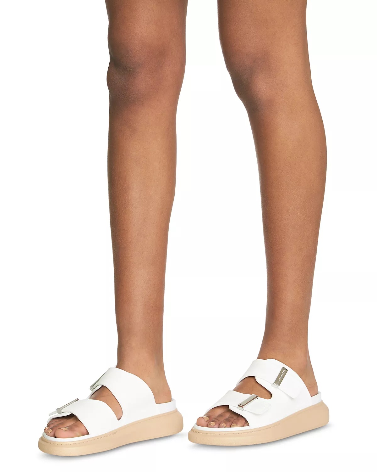 Women's Buckled Slide Sandals - 2