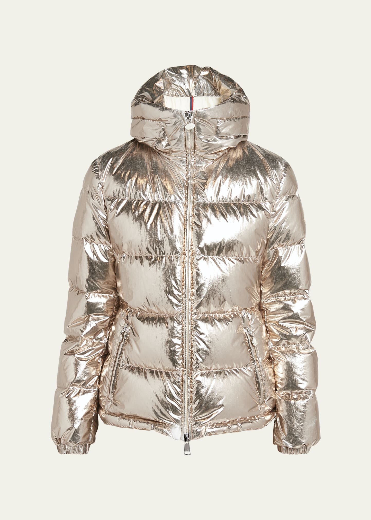 Moncler Douros Metallic Puffer Jacket | bergdorfgoodman