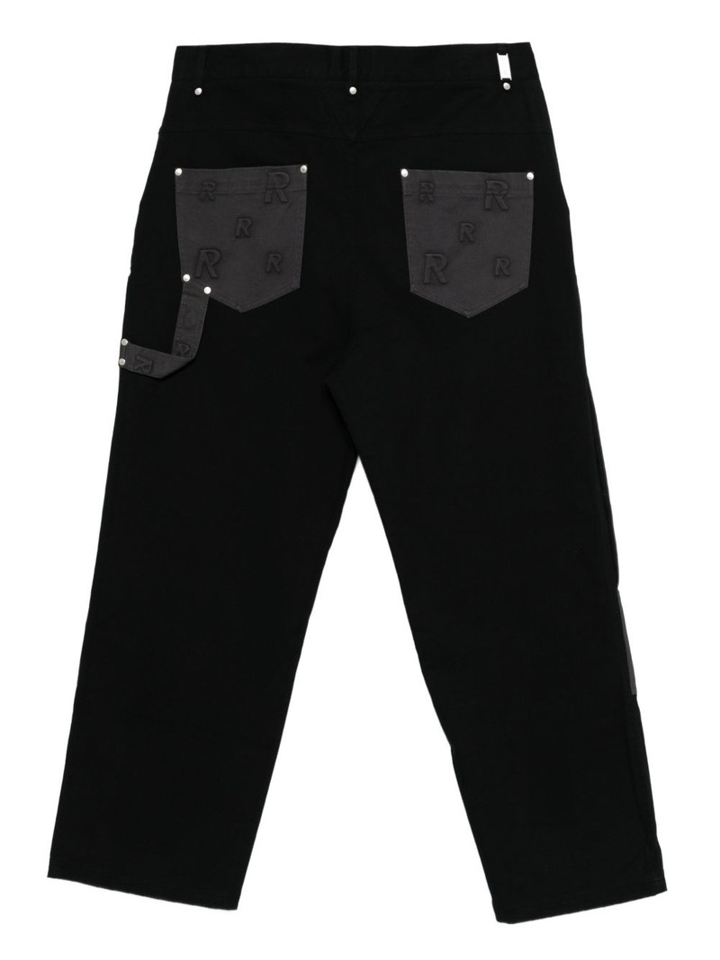 REPRESENT embossed-logo utility trousers outlook