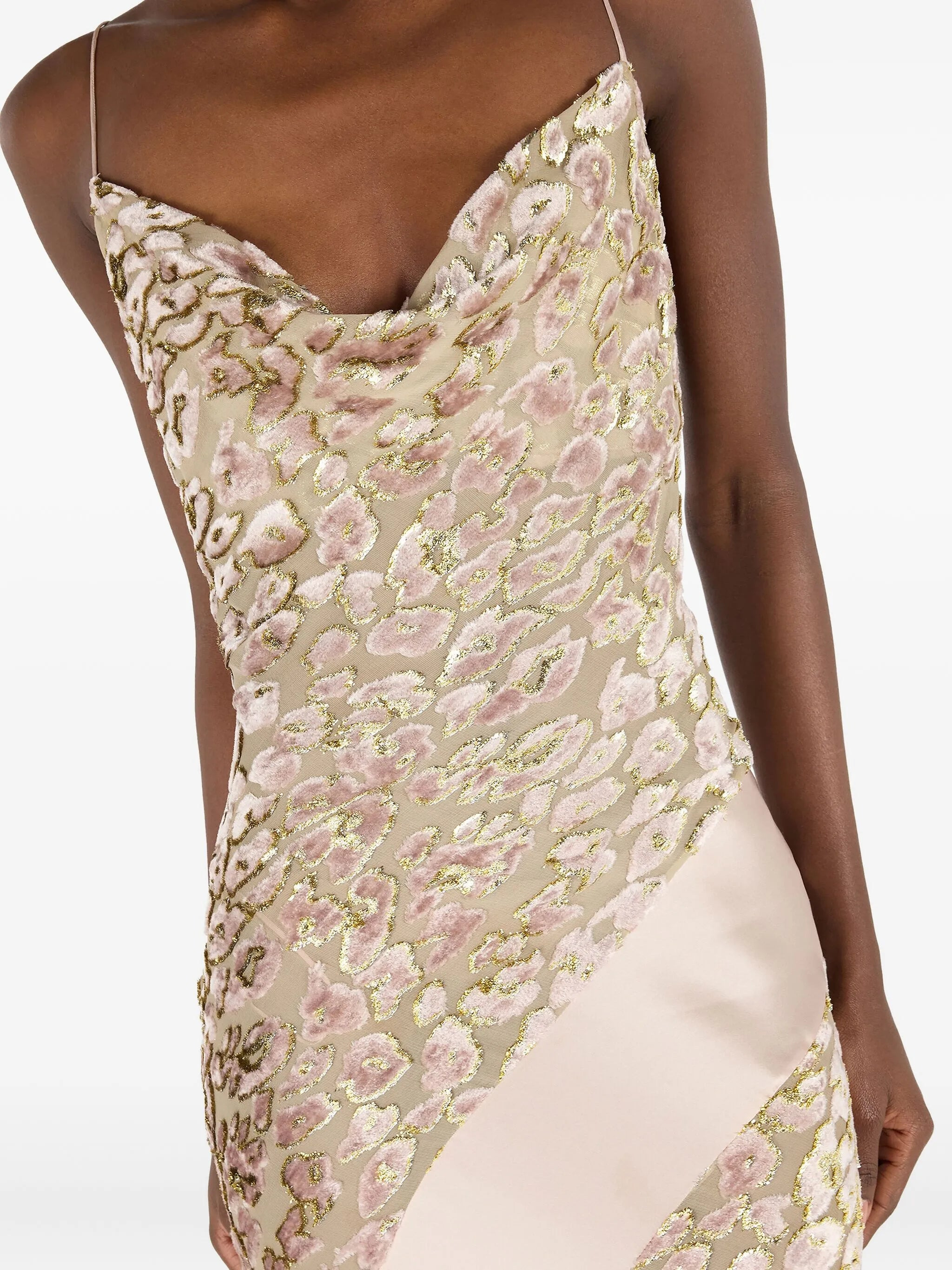 Roberto Cavalli Cowl-neck Dress - 3