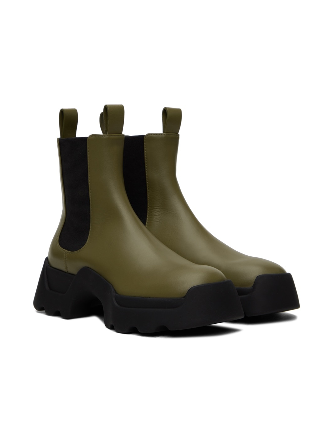 Khaki Stomp Chelsea Boots - 4