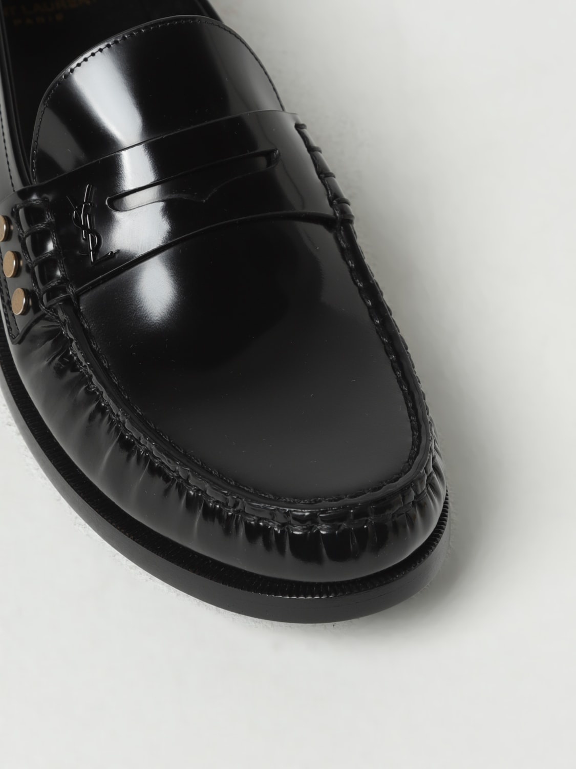 Saint Laurent moccasins in brushed leather - 4