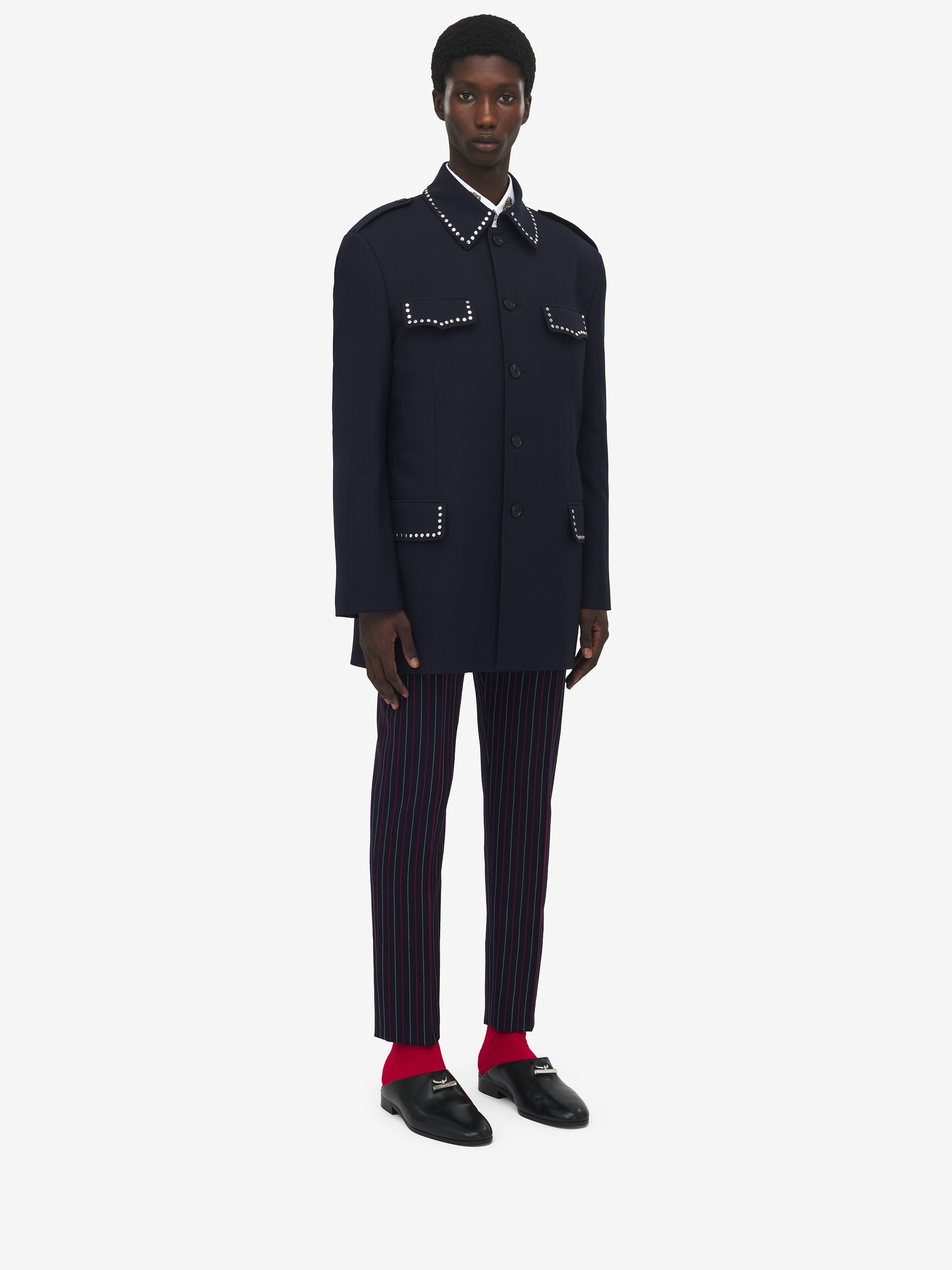 Oversized Military Jacket - 4