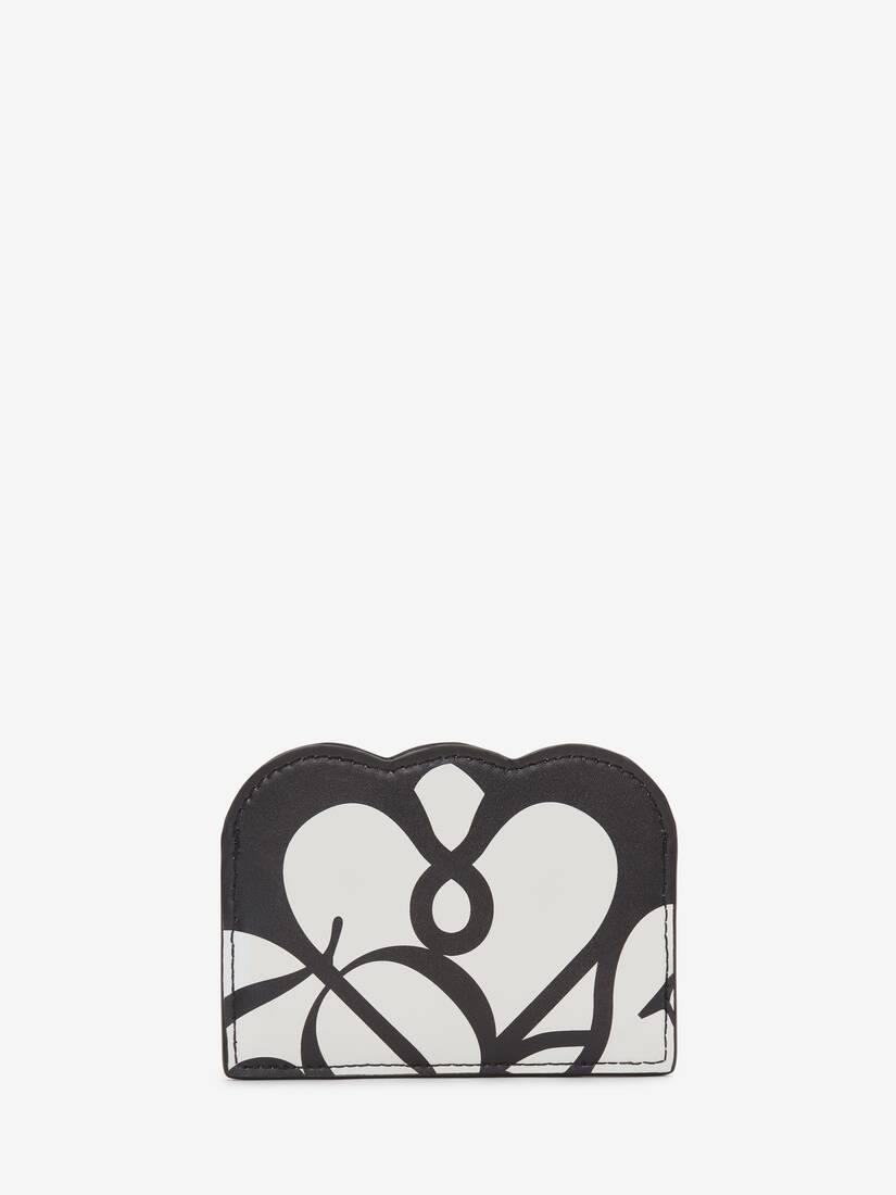 Seal Logo Card Holder in Ivory/black - 3