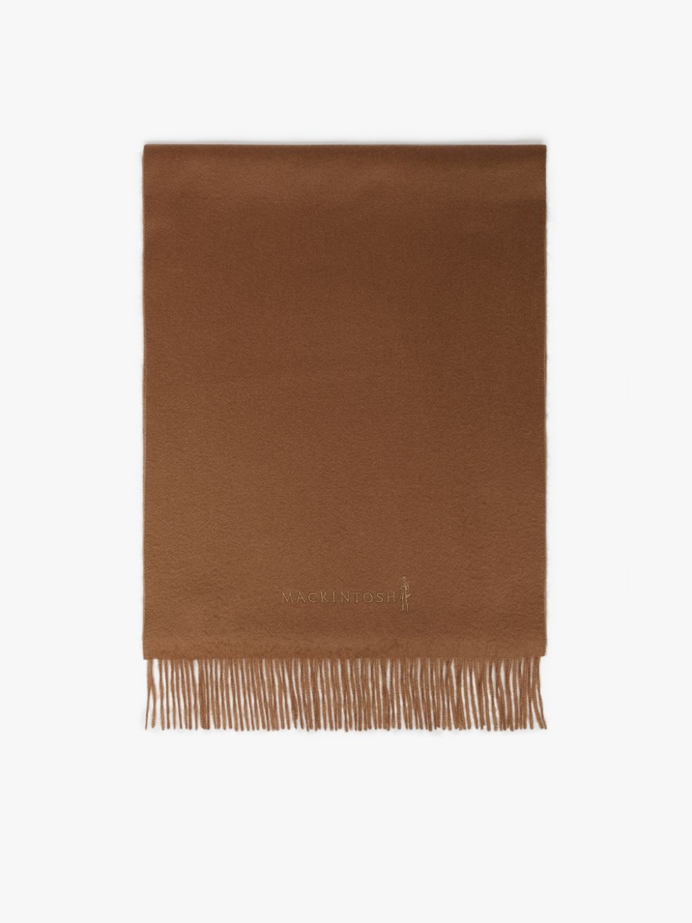 CAMEL CASHMERE EMBROIDERED SCARF | ACC-013/E - 1