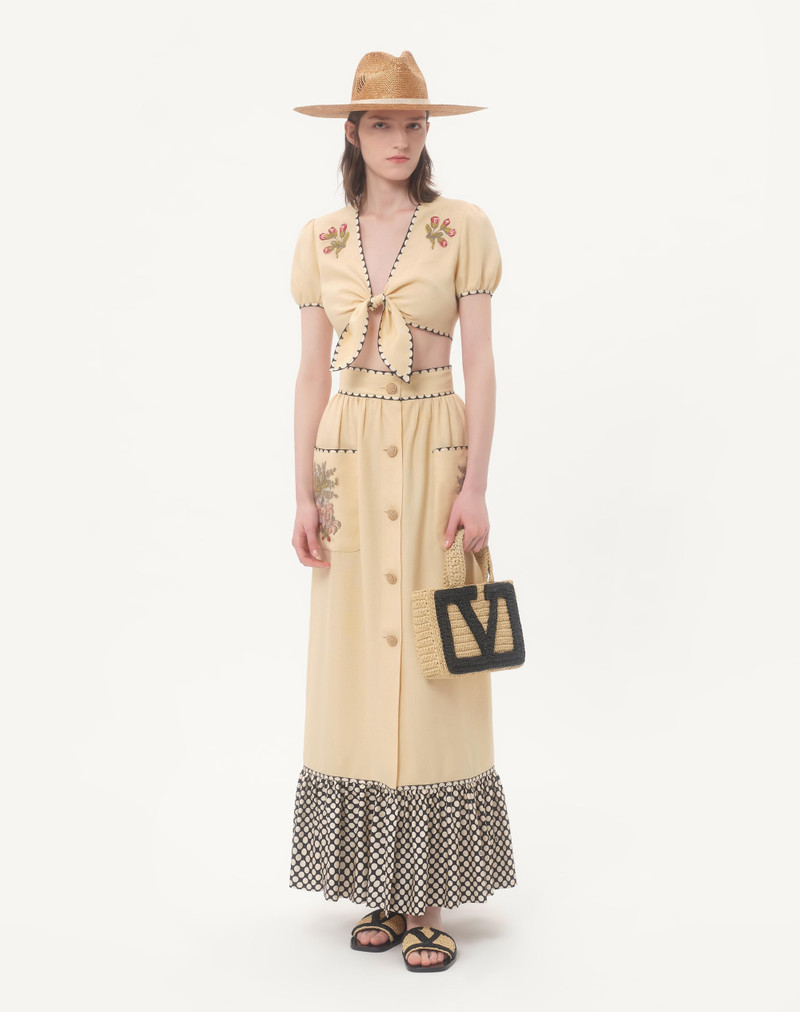 Valentino EMBROIDERED TOP outlook