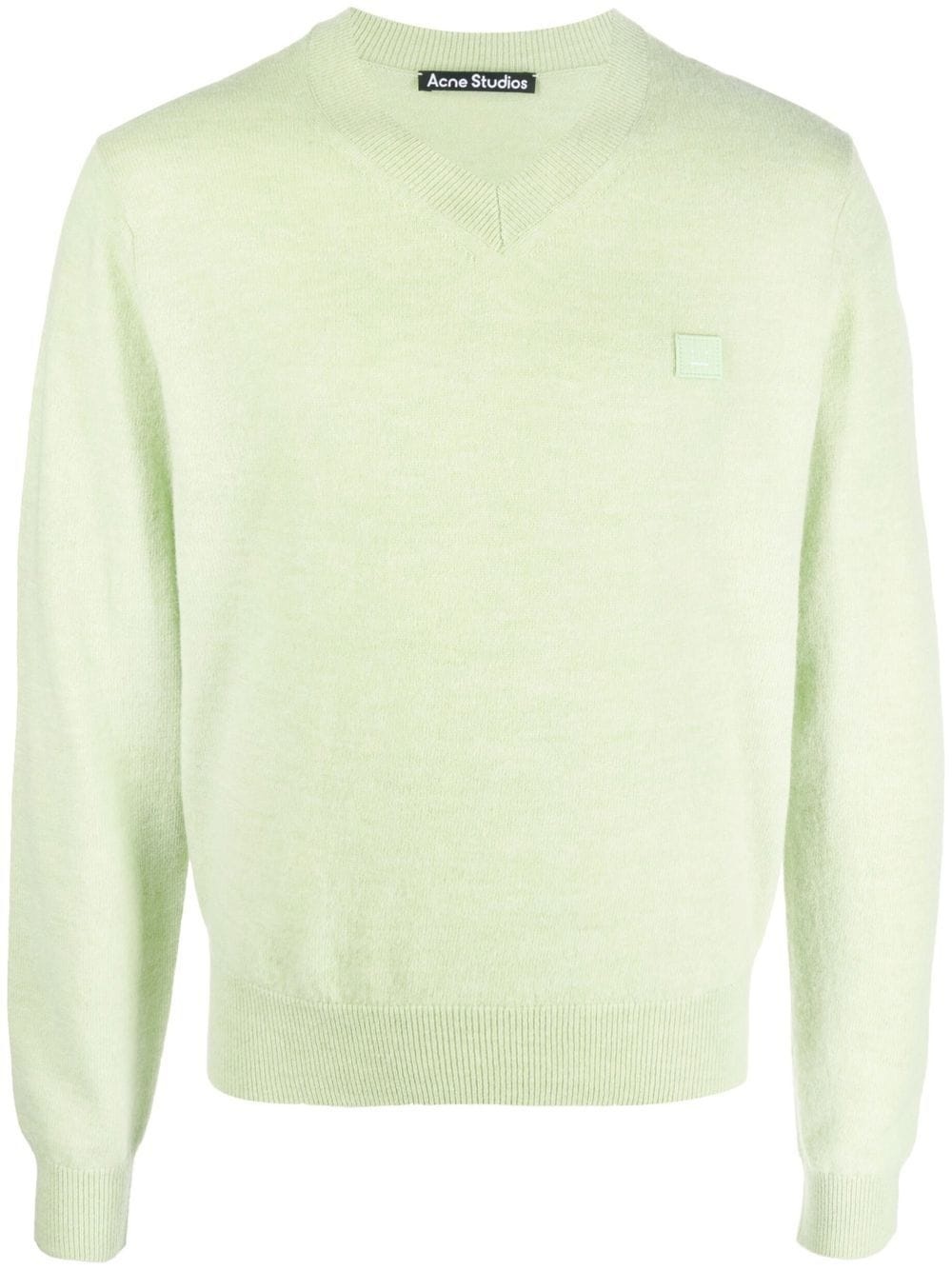 V-neck wool jumper - 1