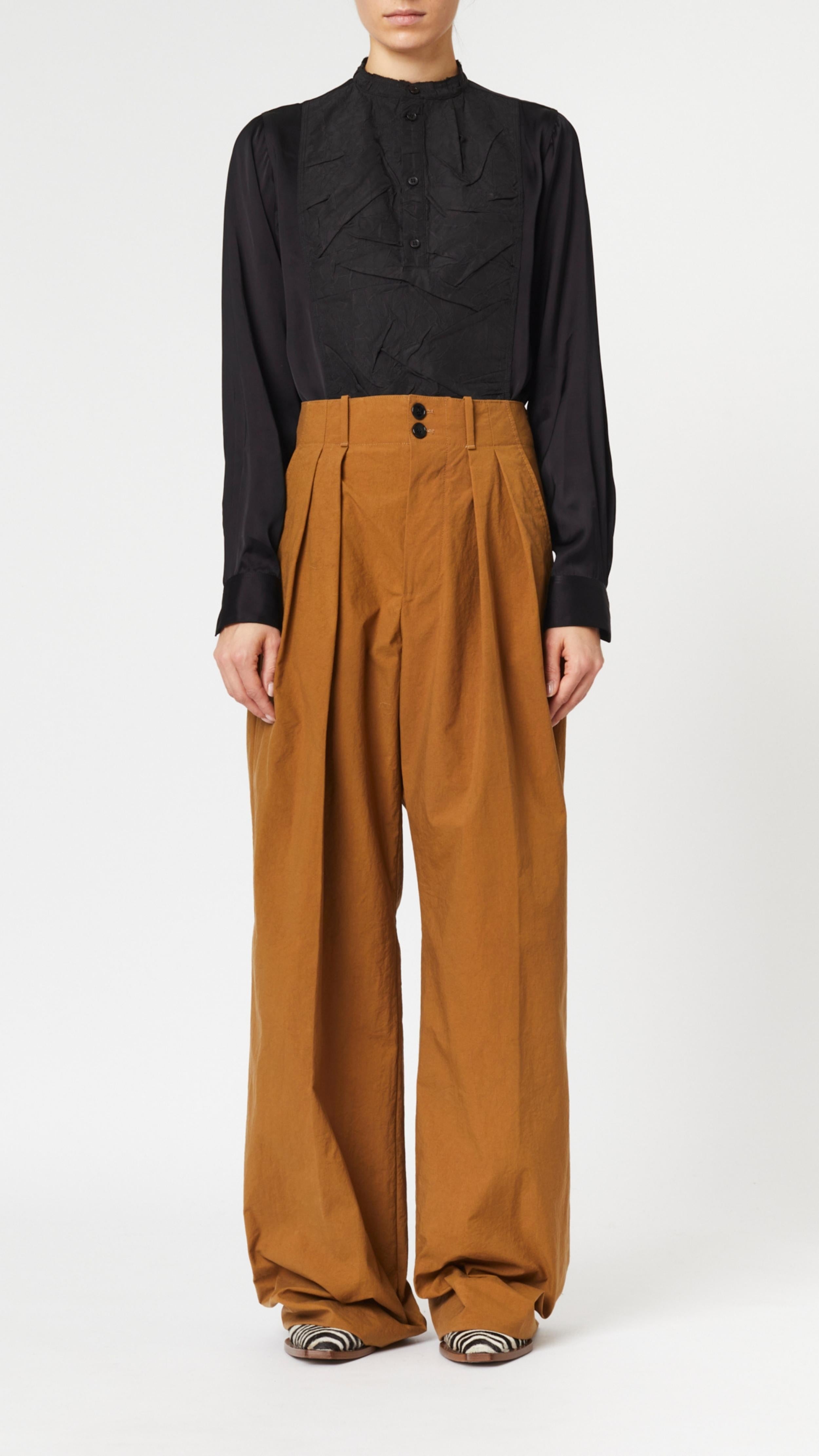 Camel Boyfriend Trouser - 2