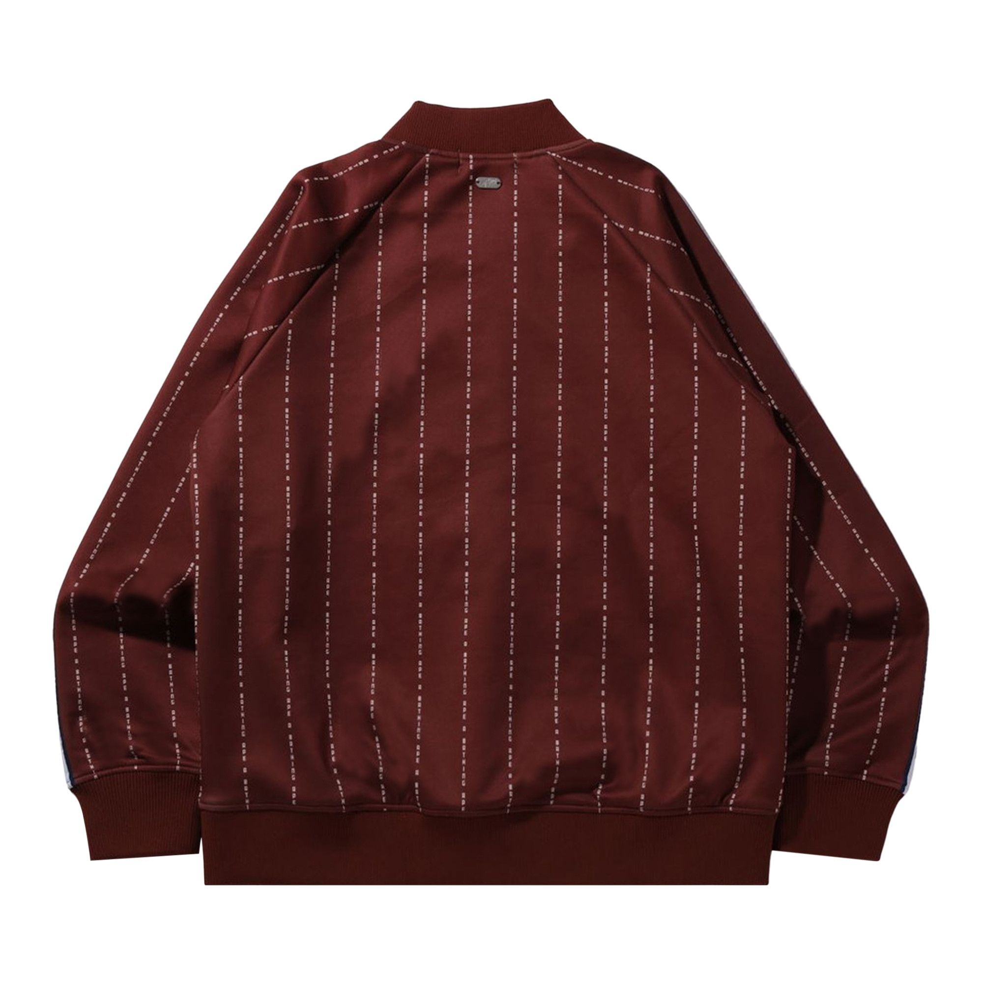 BAPE Text Stripe Jersey Top 'Brown' - 2