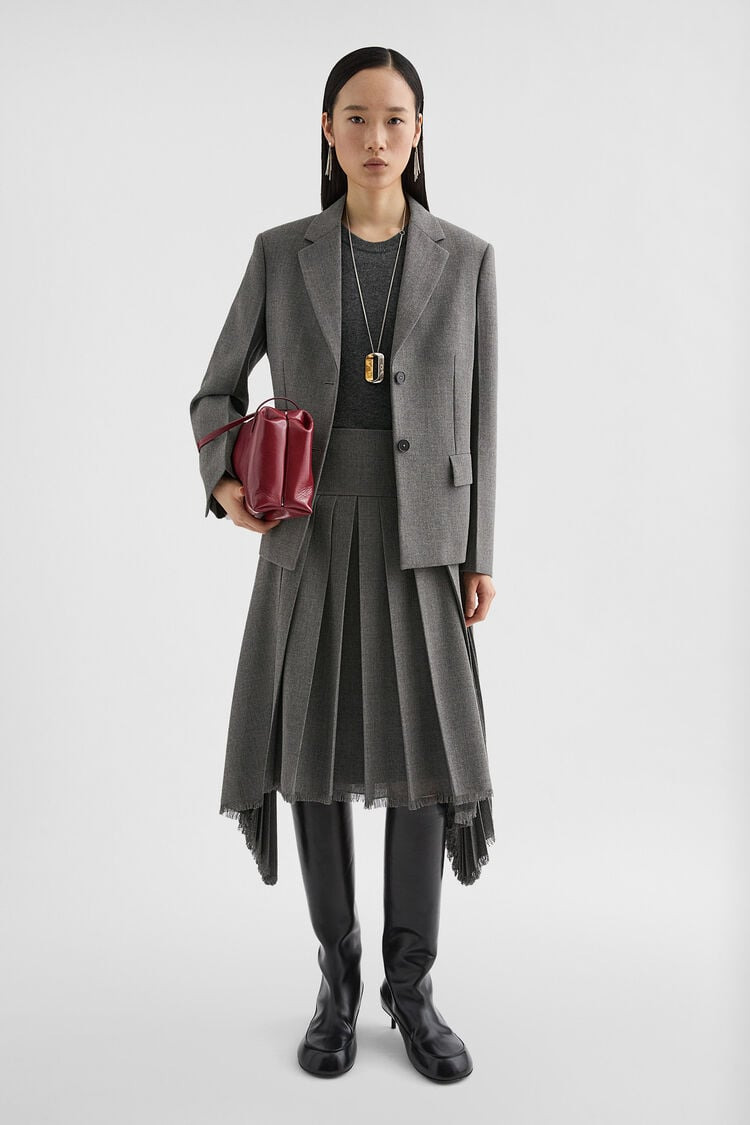 Wool Canvas Tailored Jacket - 2