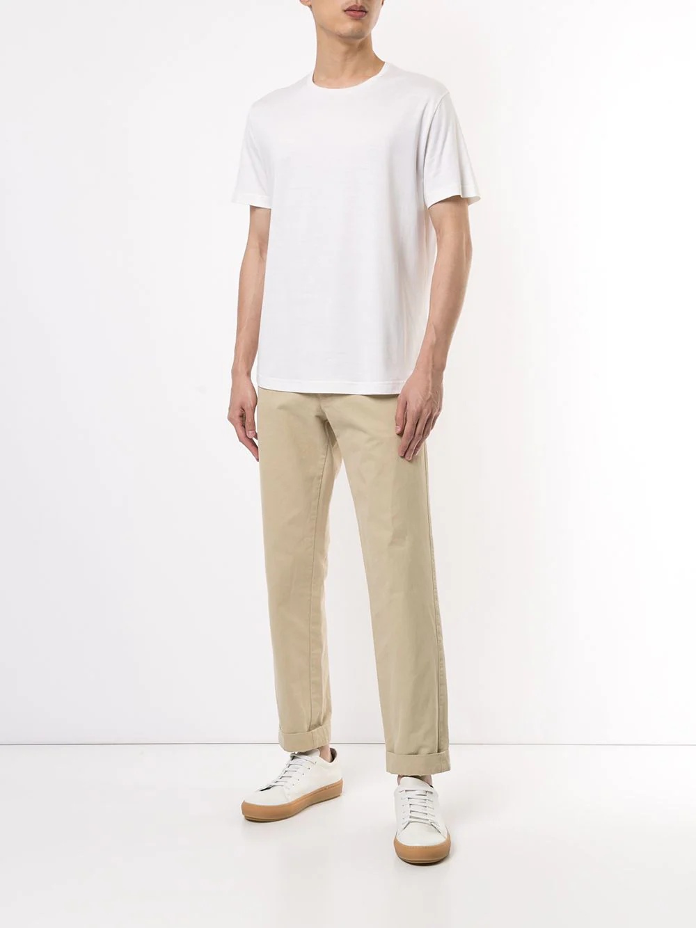 plain crew-neck T-shirt - 2