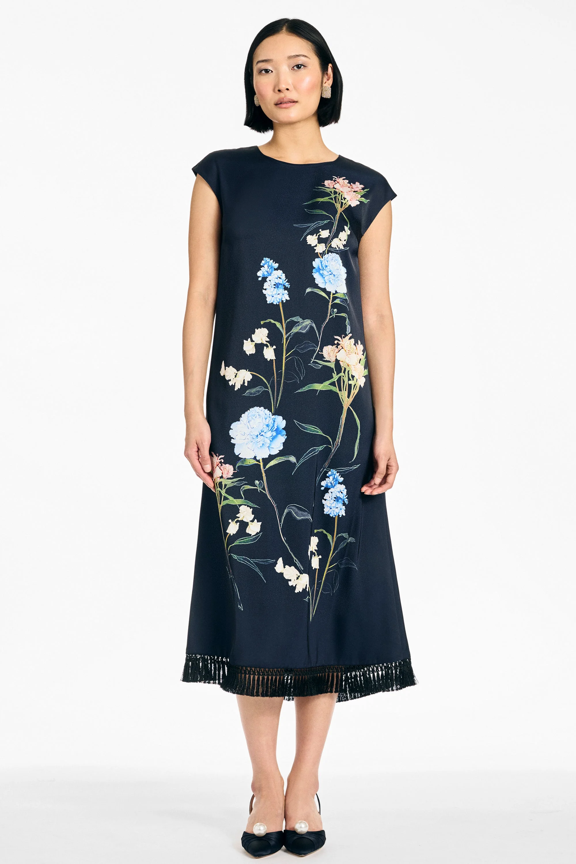 ANNETTE DRESS - BLOOMS IN BLUE - 1