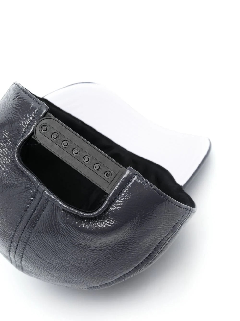 LOGO-EMBROIDERED GLOSSY-FINISH CAP - 2