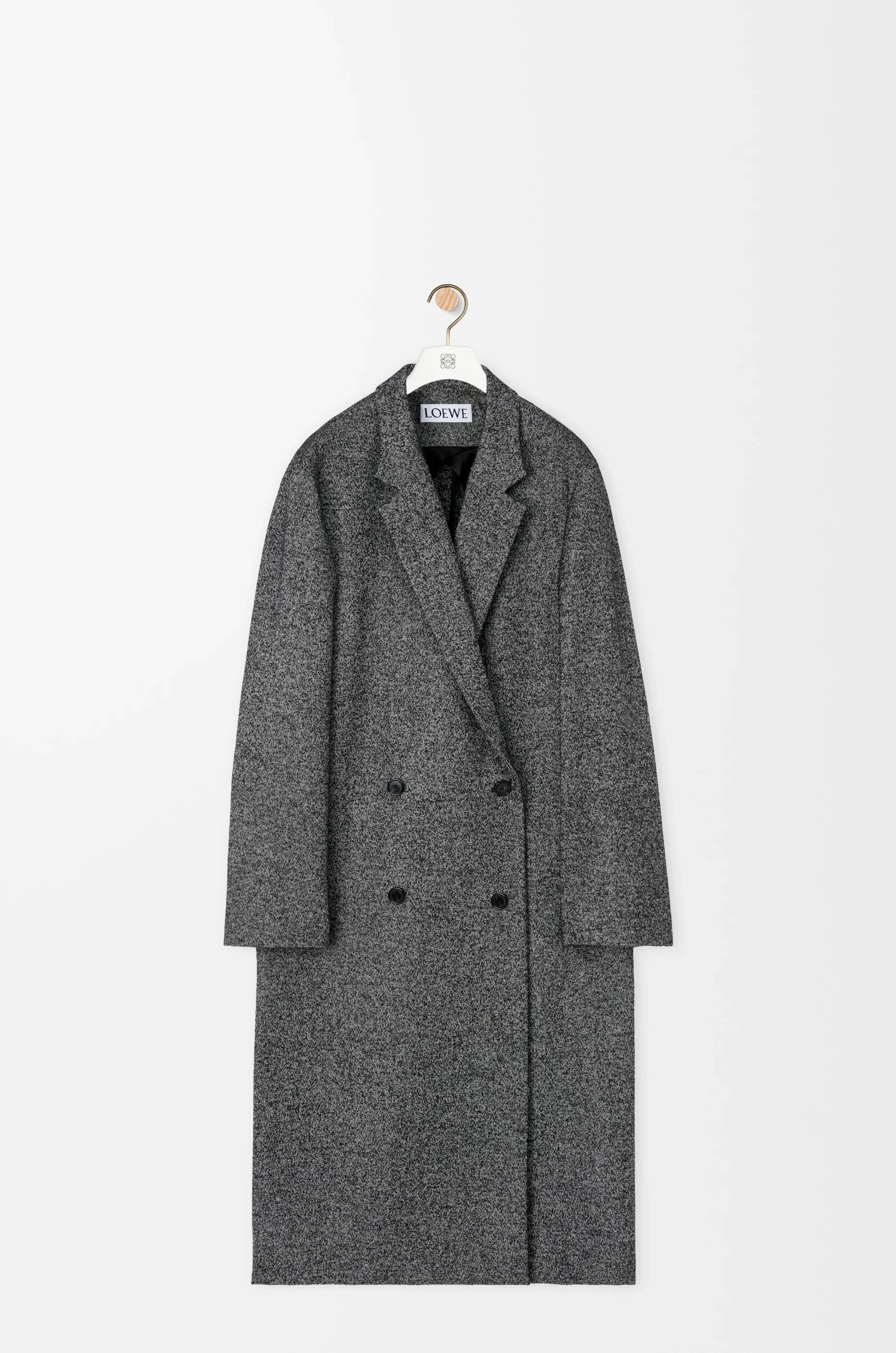 Double breasted coat in wool blend - 1