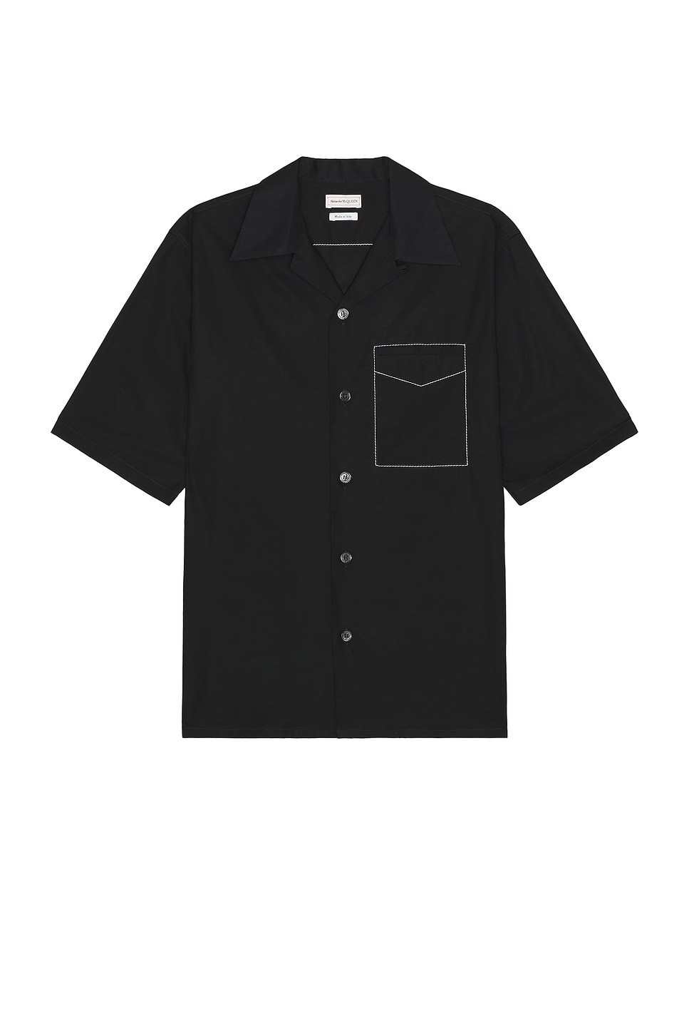 Stitching Short Sleeve Shirt - 1