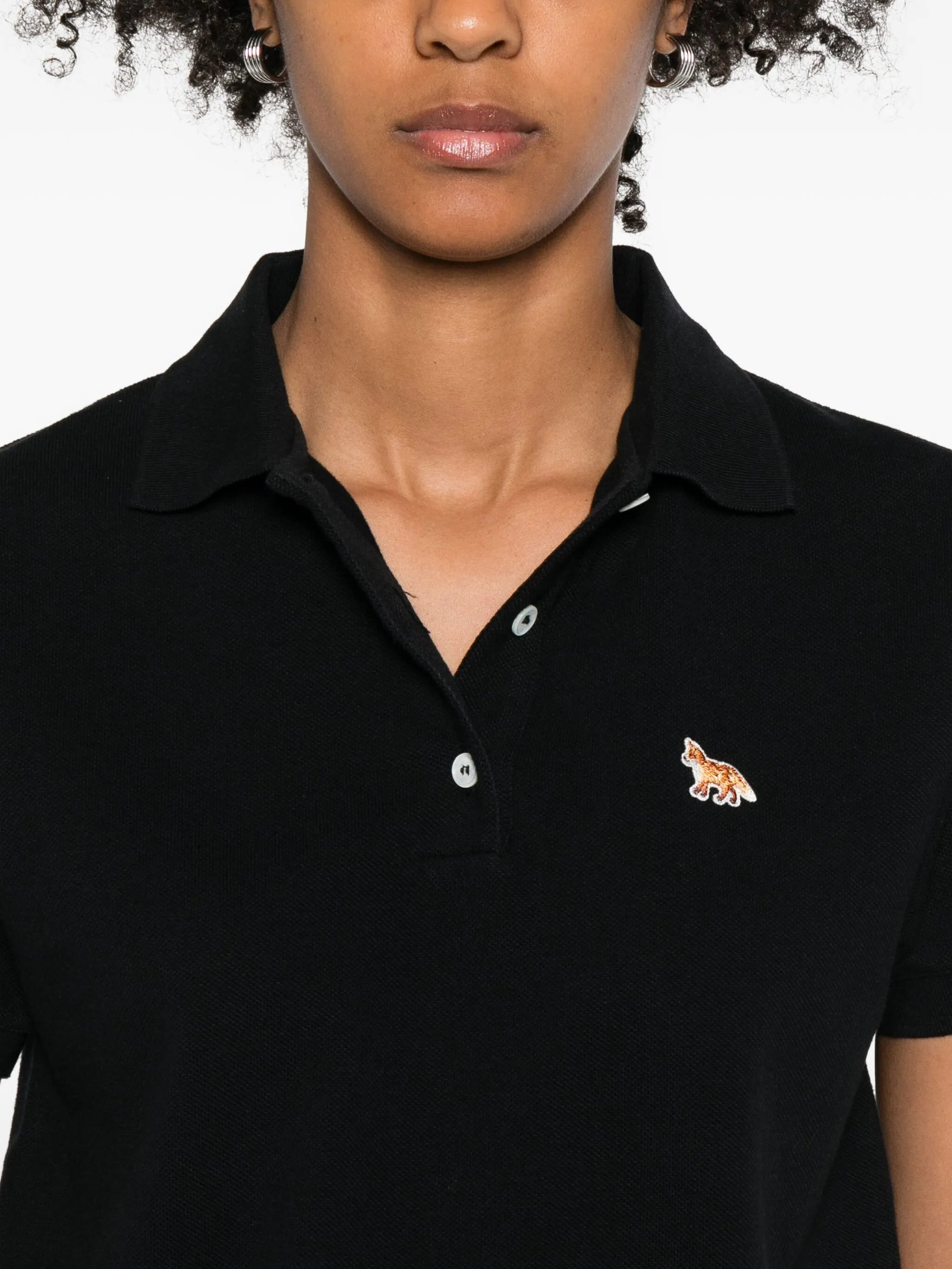 Maison Kitsuné Fox-embroidered Polo Shirt - 2
