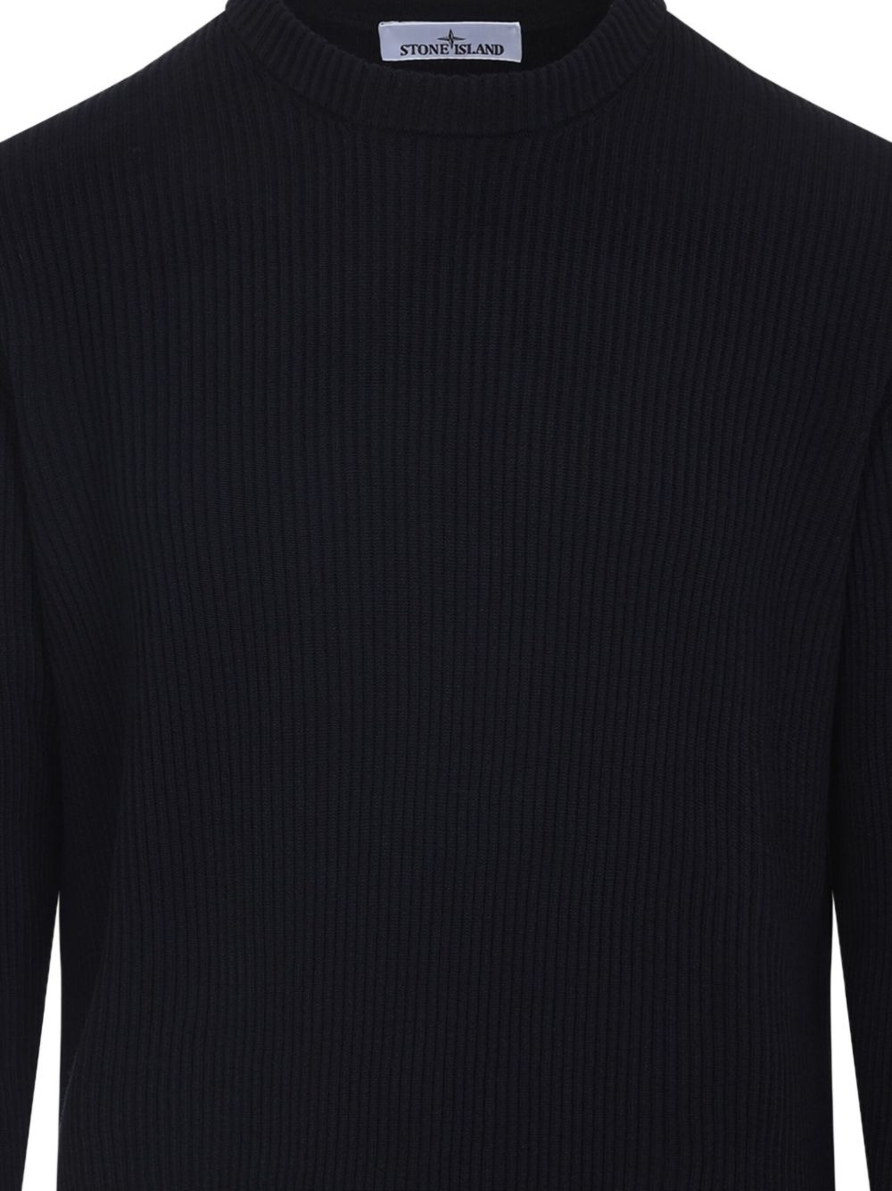 ribbed-knit logo-patch sweater - 3