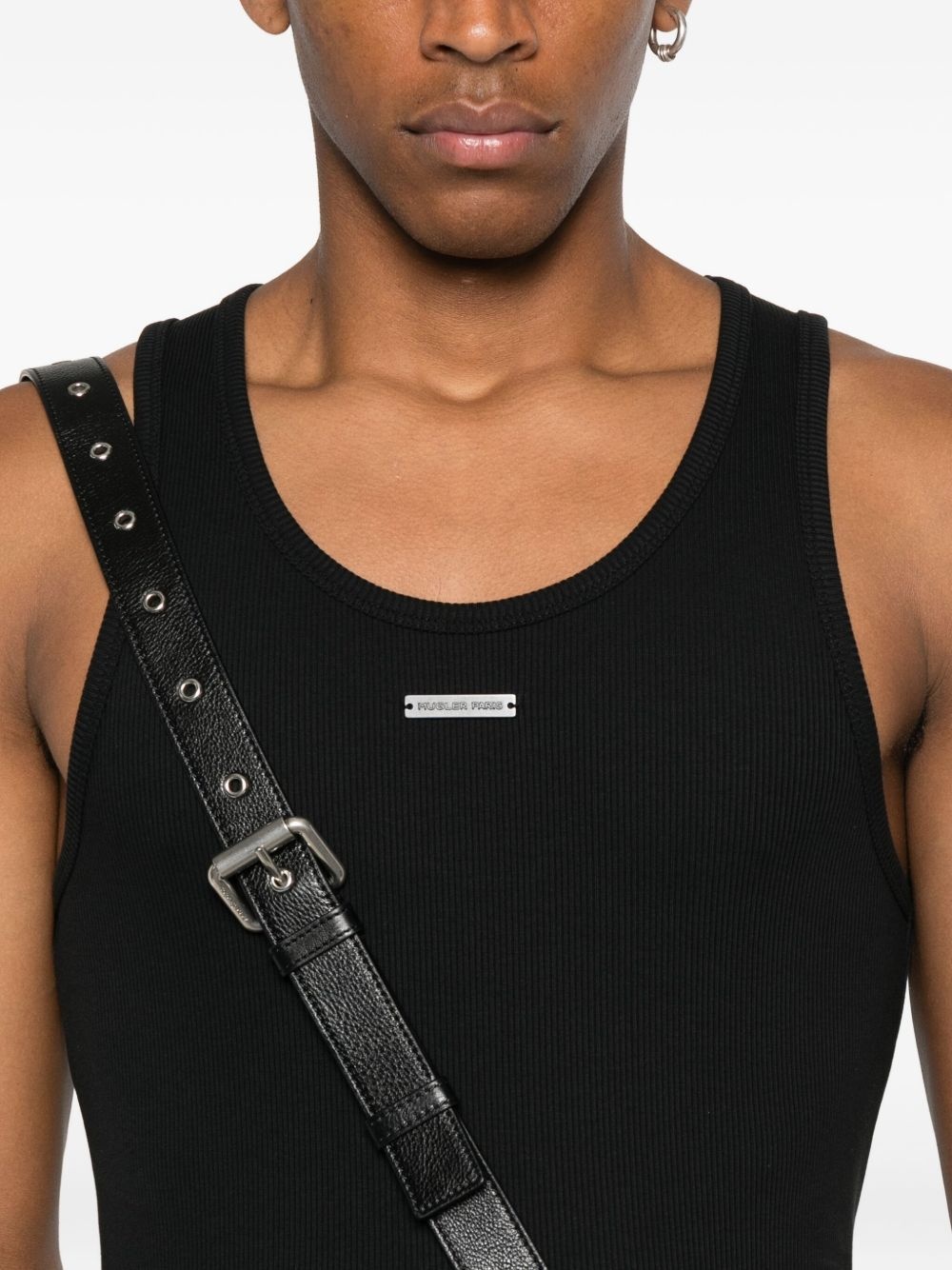 ribbed scoop-neck tank top - 4