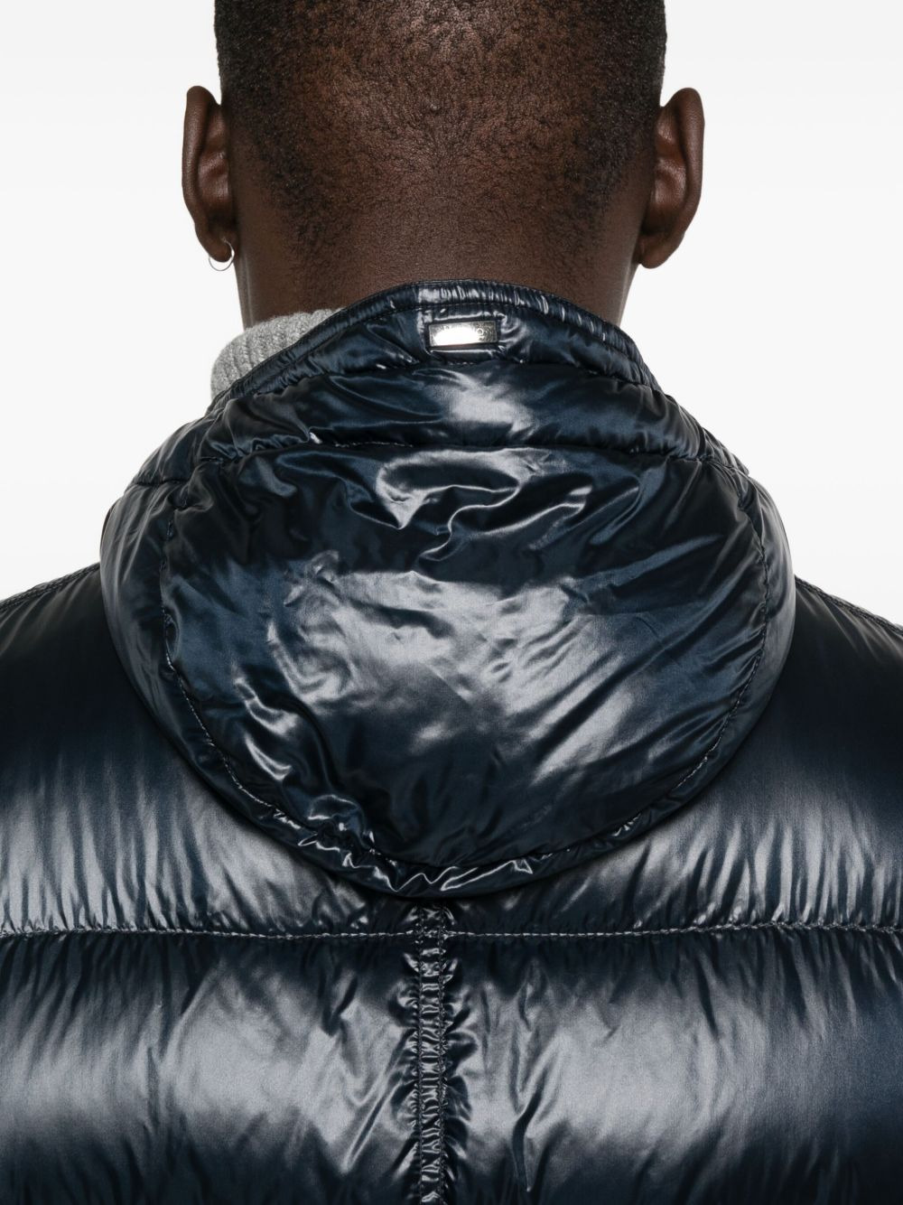 hooded quilted gilet - 5