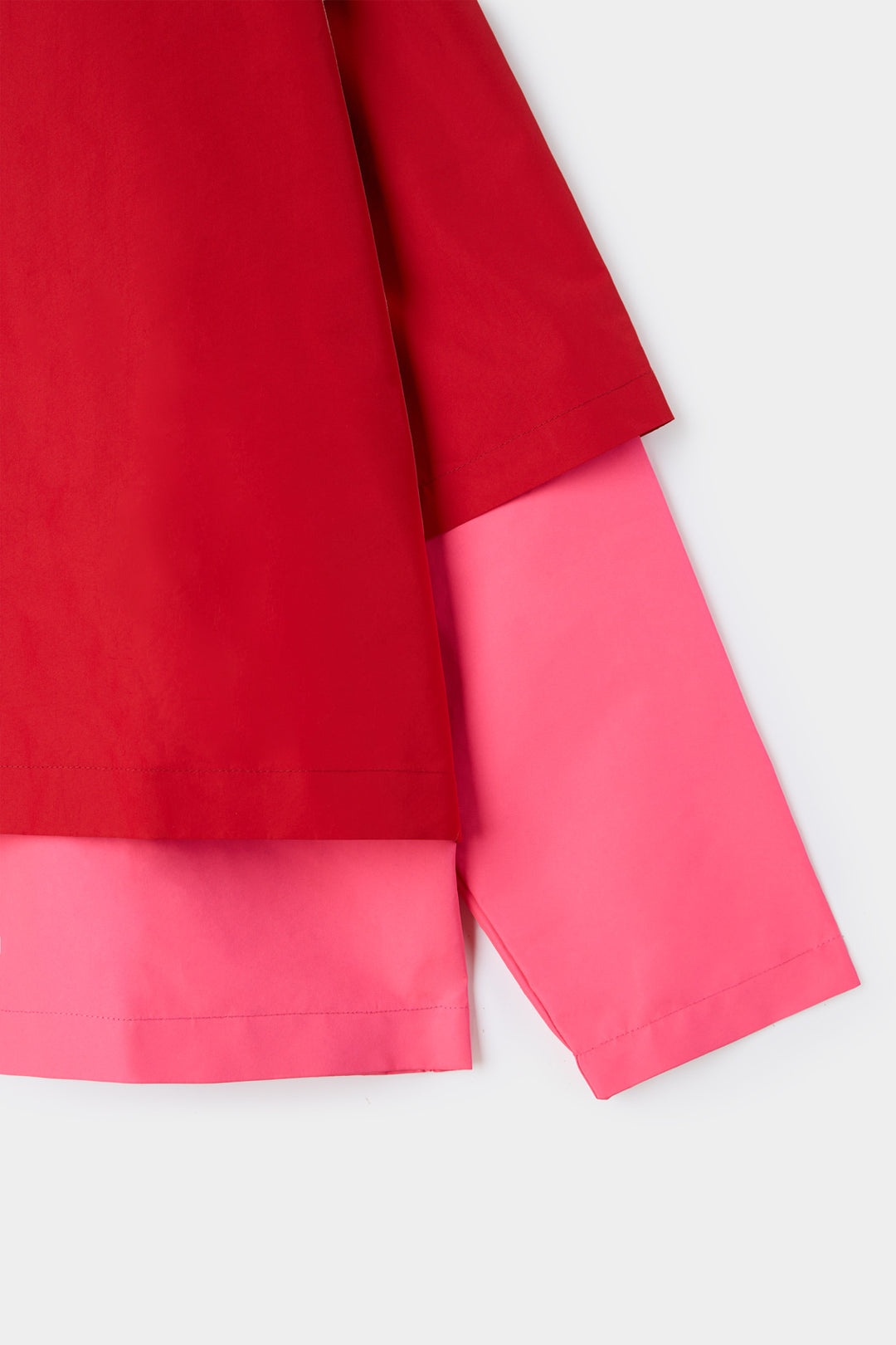 DOUBLE-HEM SWEATER / bordeaux & fuchsia - 6