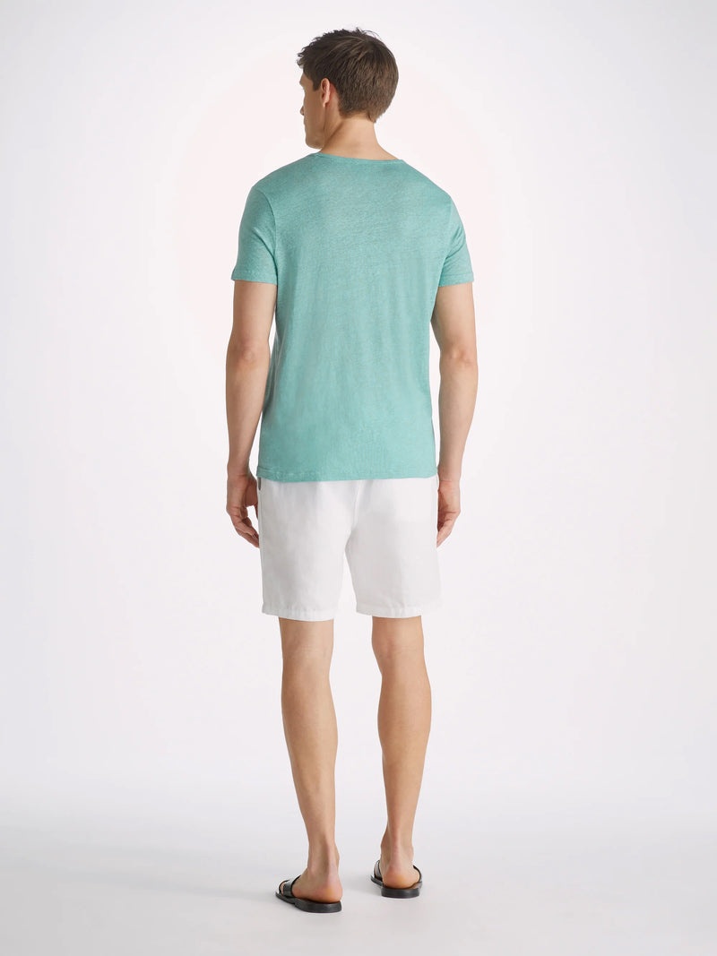 Men's T-Shirt Jordan Linen Soft Aqua - 4