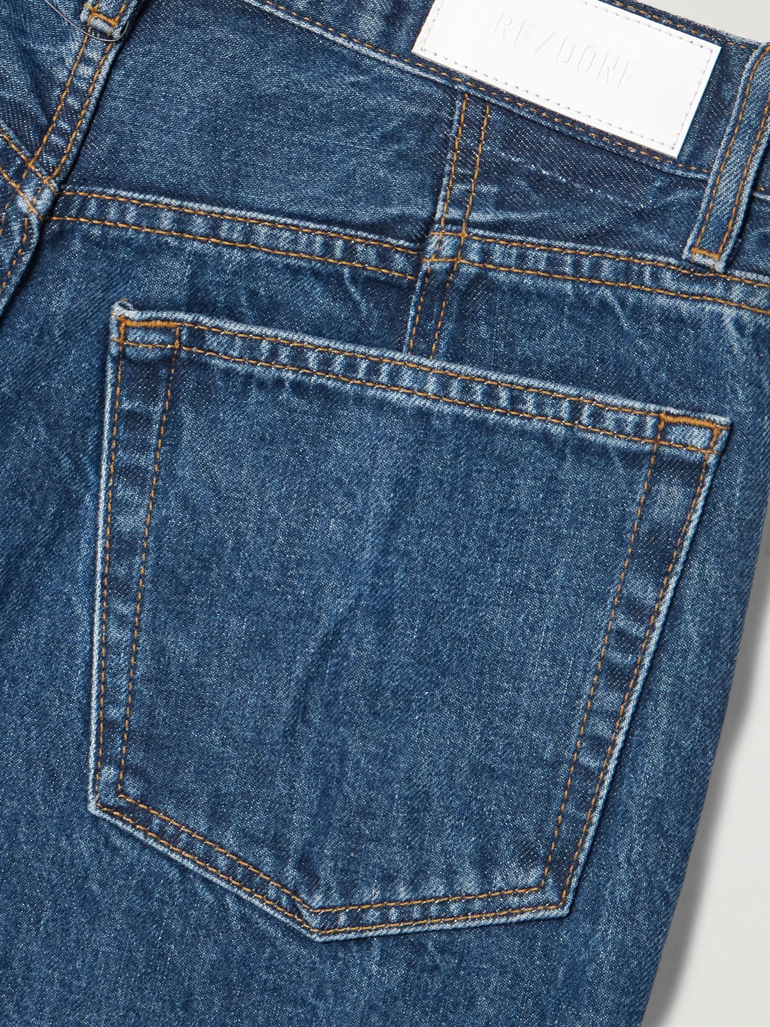 90s high-rise straight-leg jeans Dark denim - 6