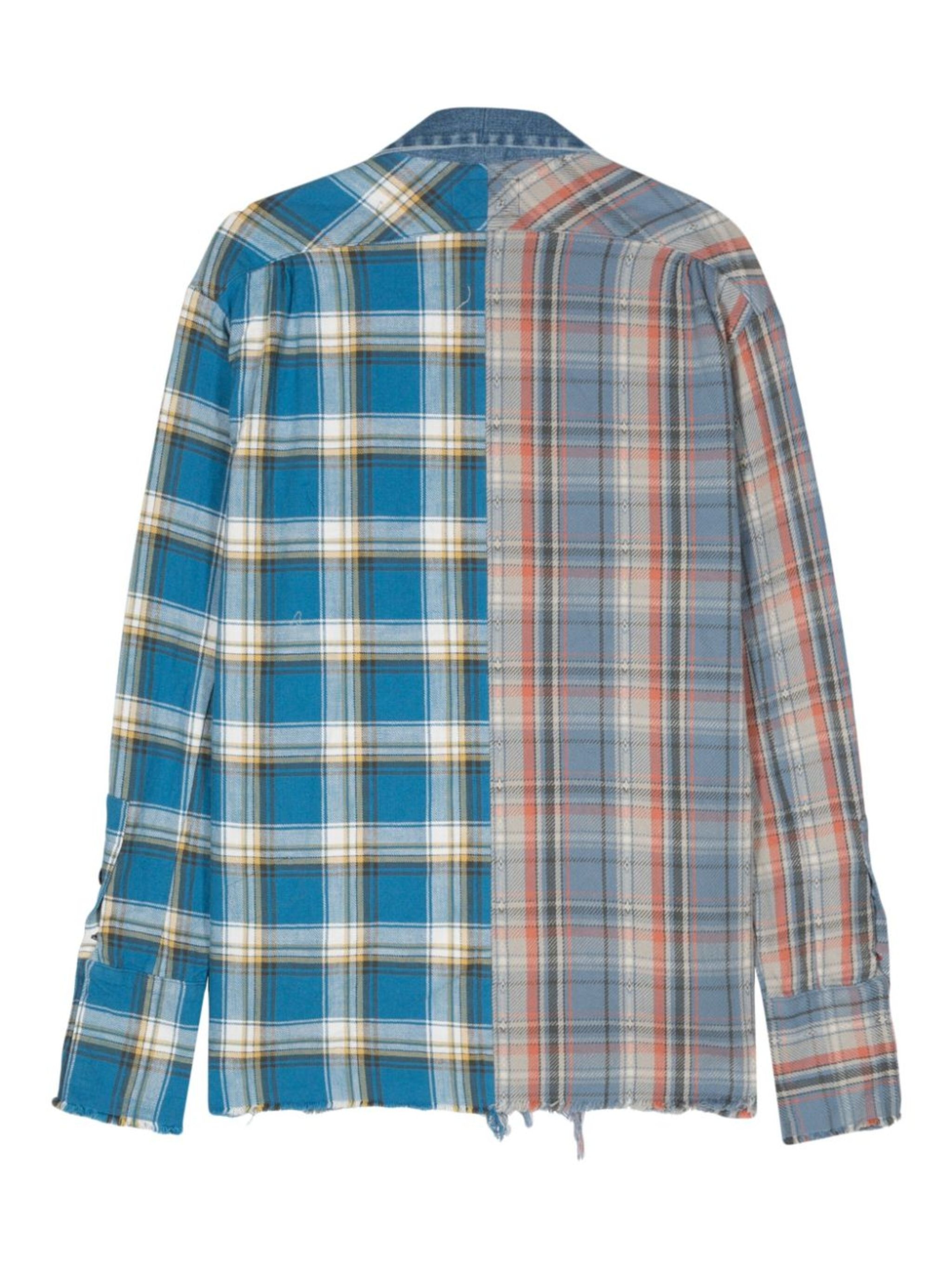 GL1 Mixed Plaid shirt jacket - 2