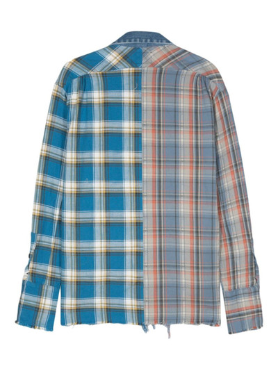 Greg Lauren GL1 Mixed Plaid shirt jacket outlook