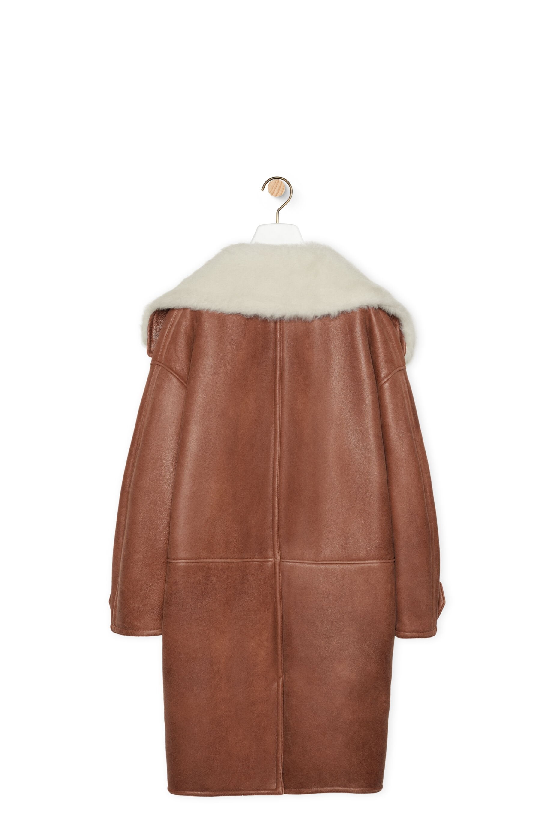 Pebble coat in shearling - 5