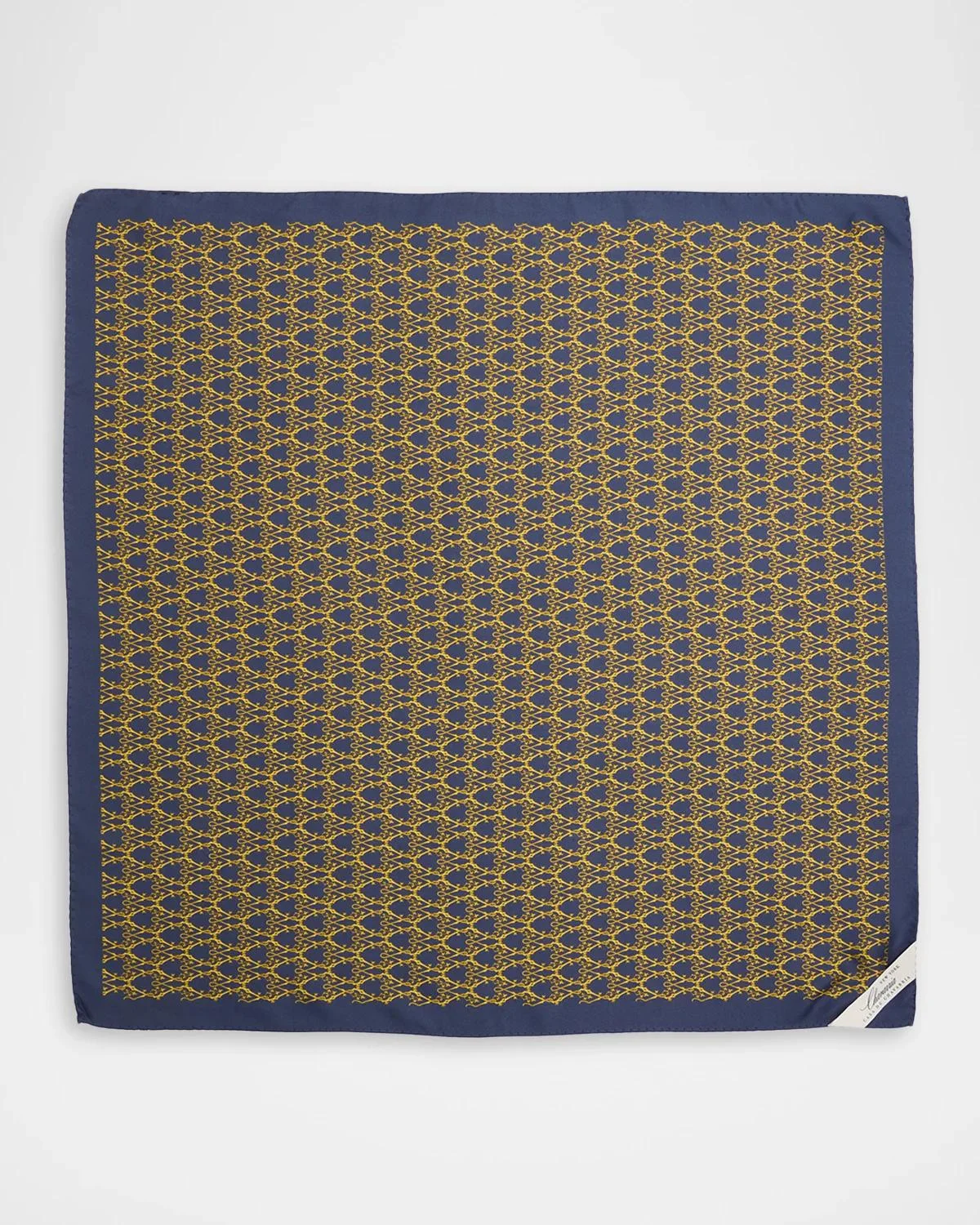 Men's Monogram Silk Square Scarf - 1