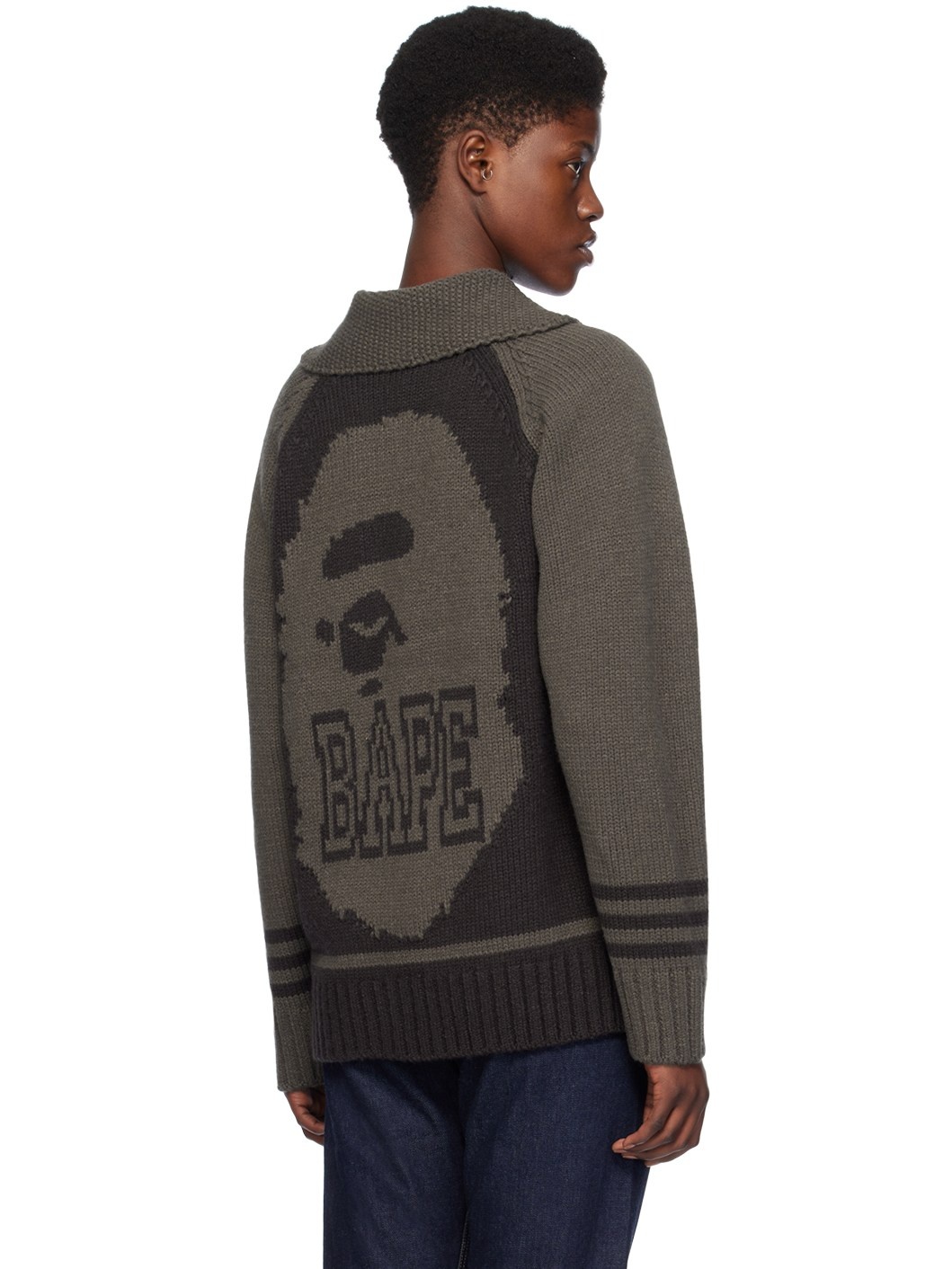 Black Intarsia Sweater - 3