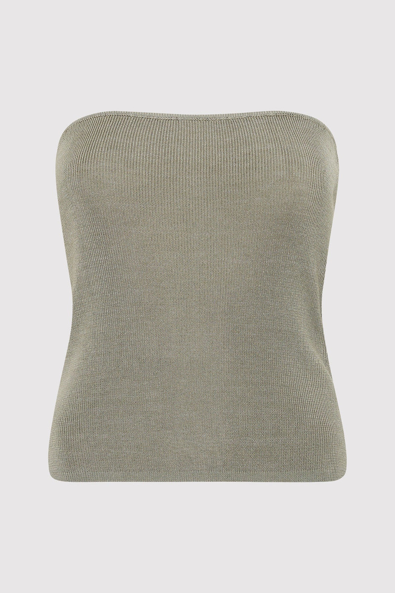 90s Strapless Knit Top - Shadow 1