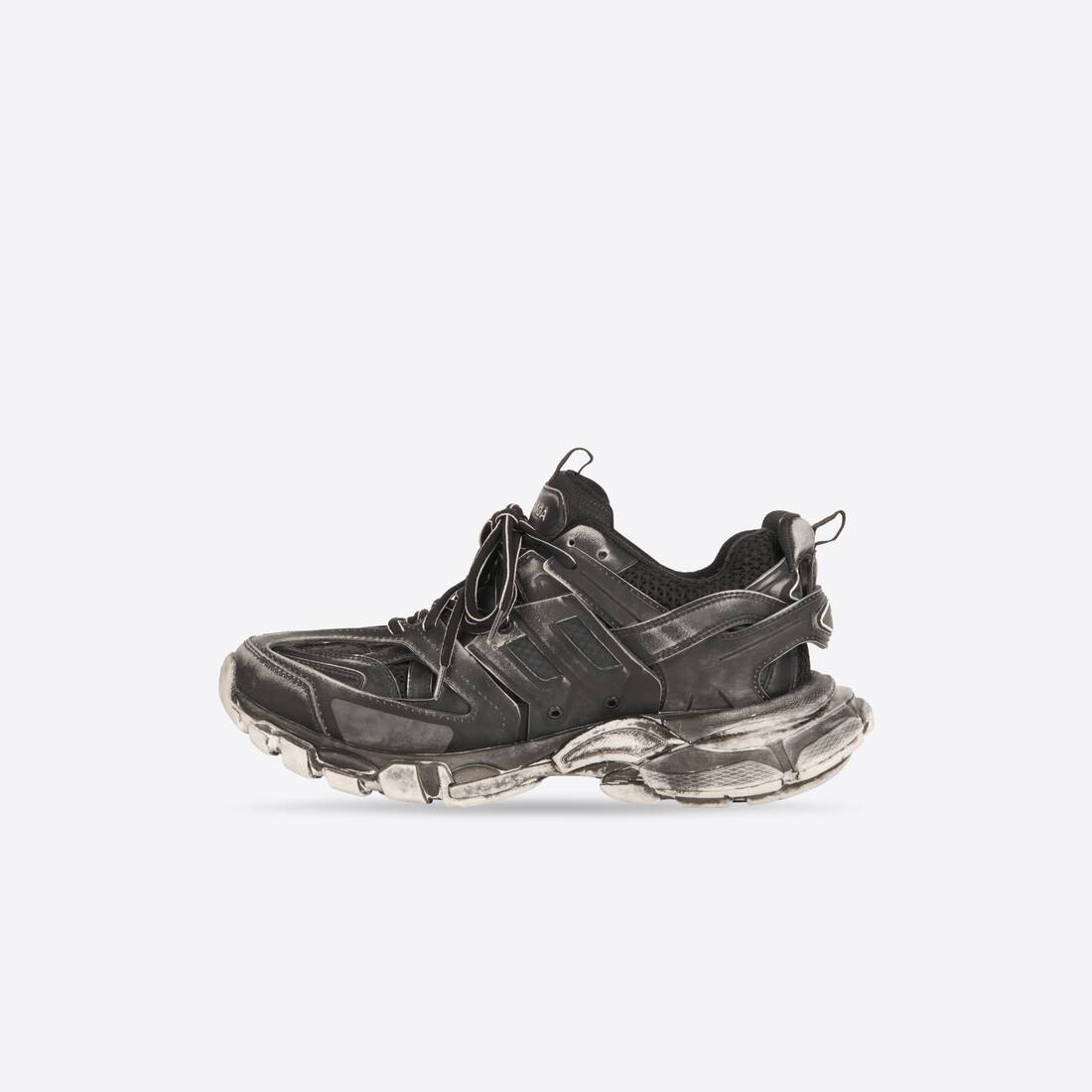 Women's Track Faded Sneaker in Black - 4